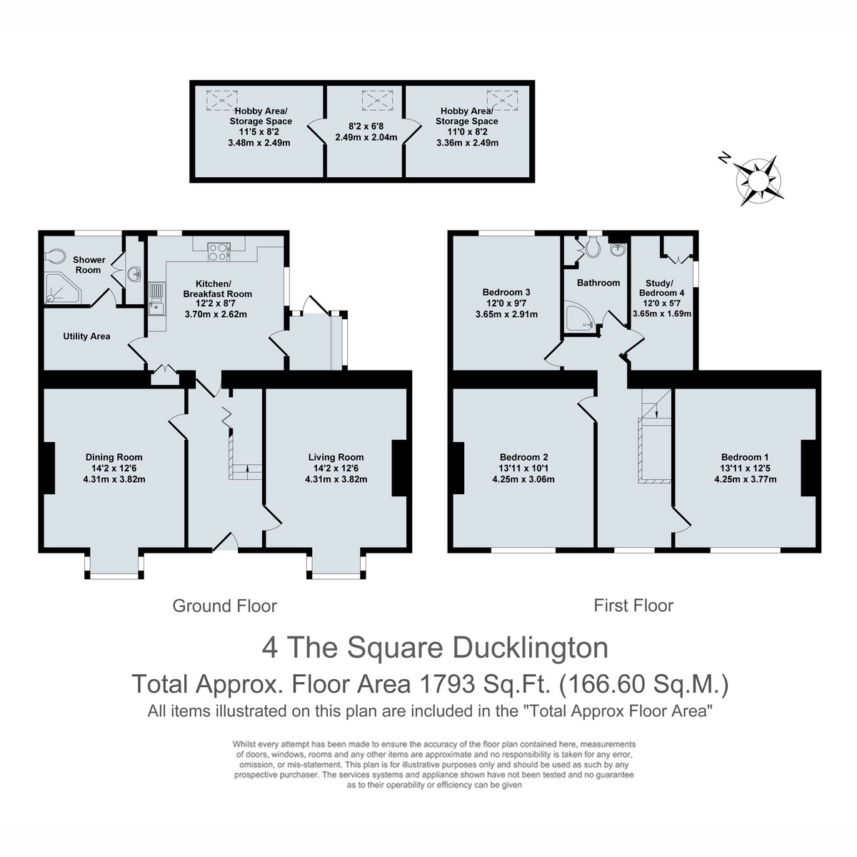 4, The Square, Ducklington floorplan
