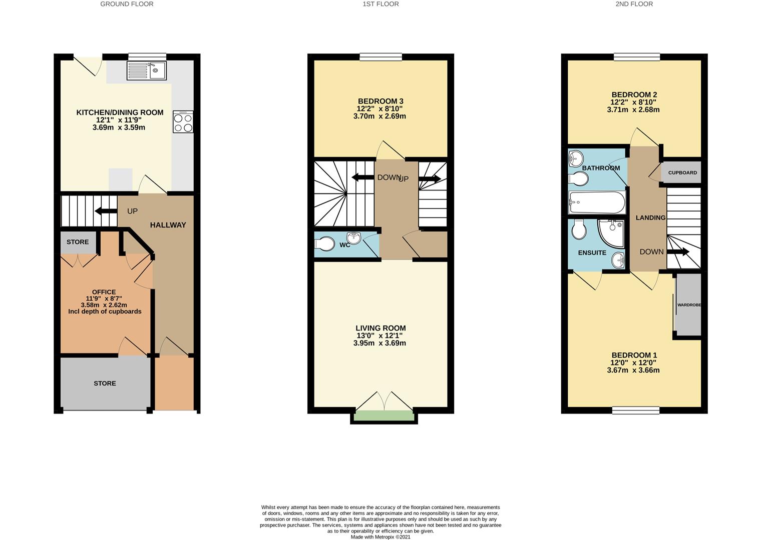 15, Chandlers Walk, Exeter floorplan