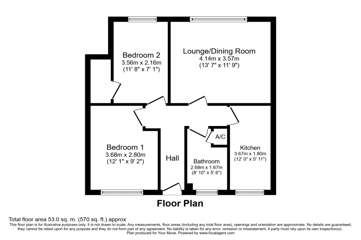 Flat 2, 34, Station Road, Leicestershire floorplan