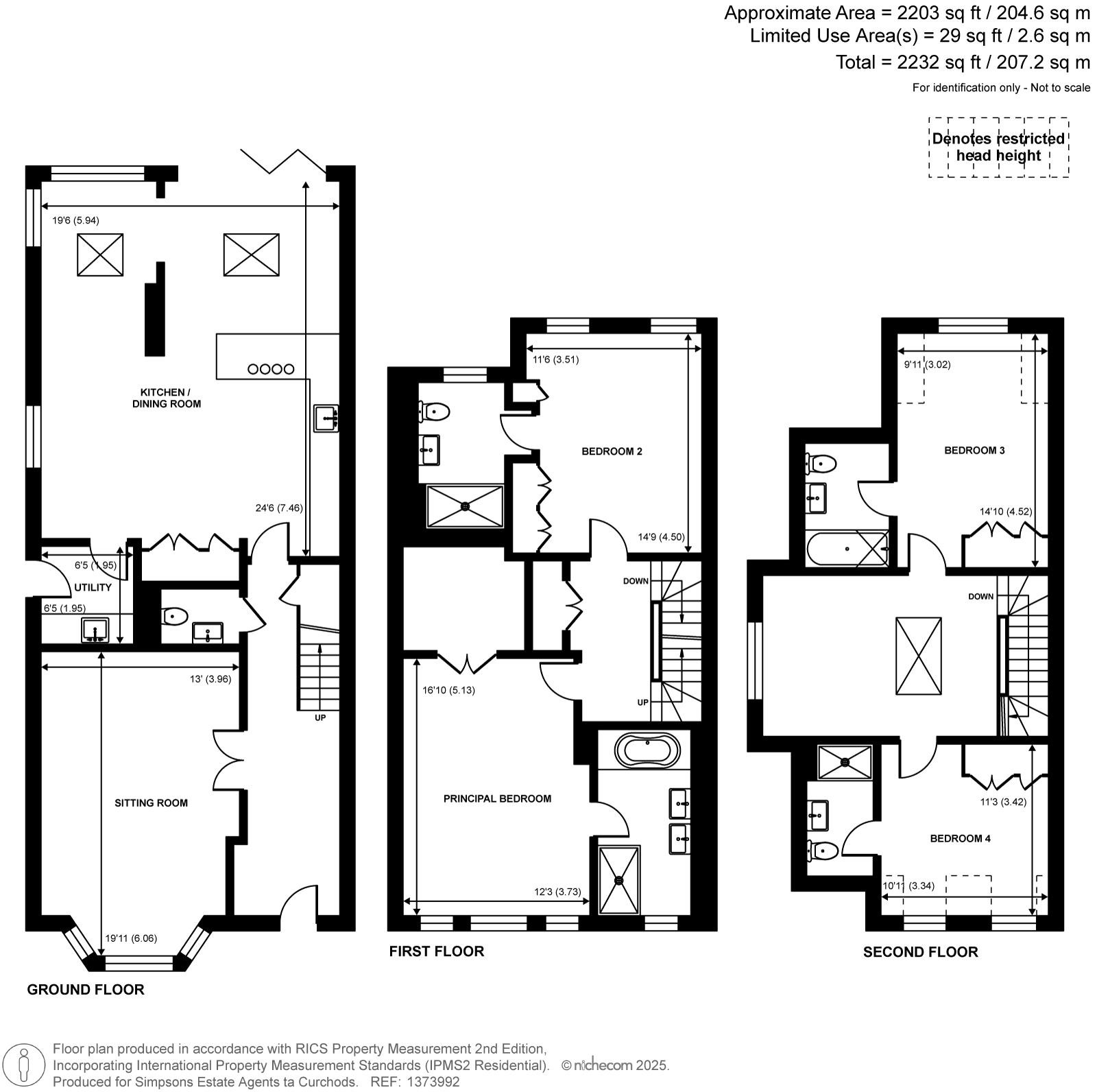 9 Sycamore Court,, Oatlands Chase, Weybridge floorplan