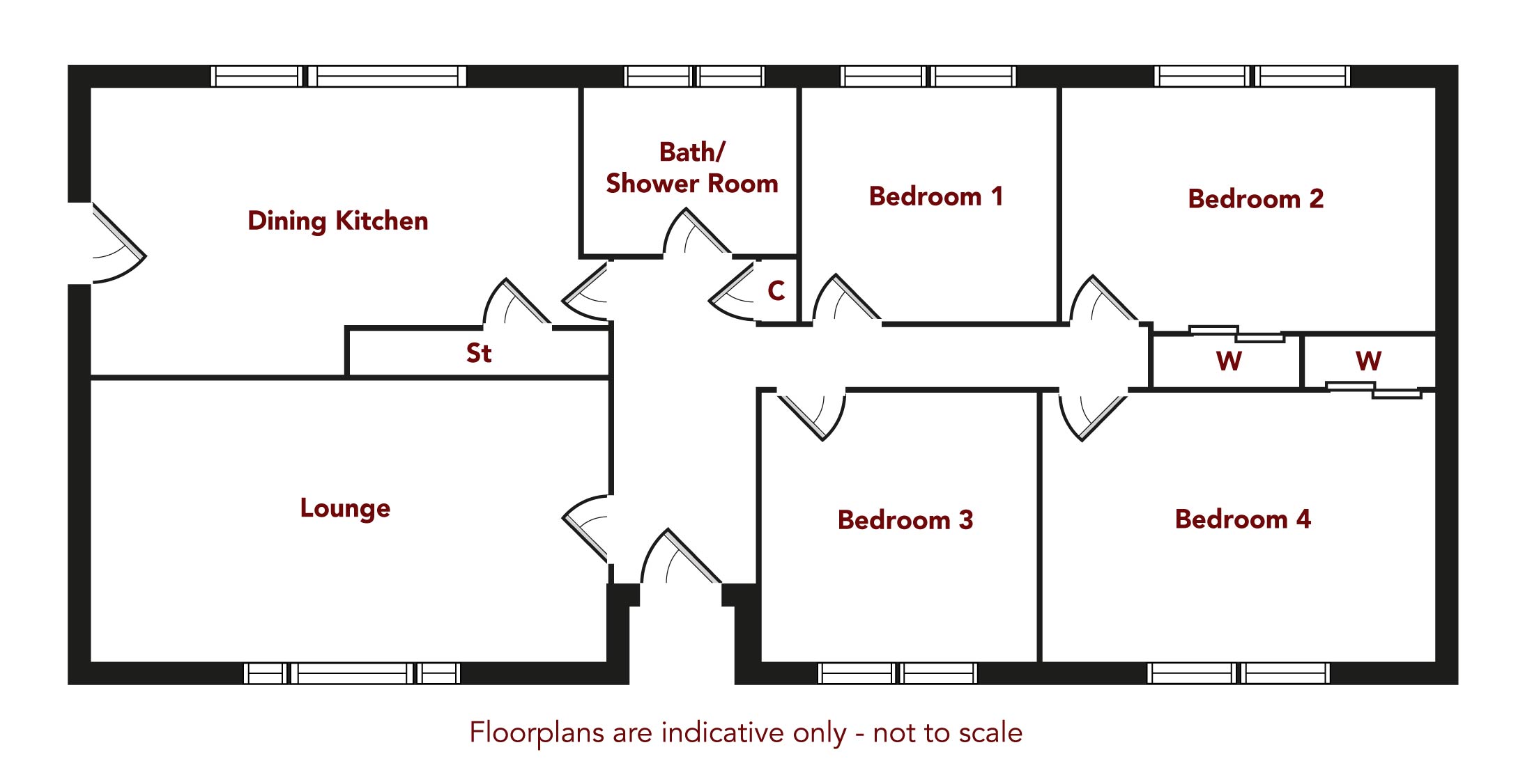 147, George Street, Dunoon floorplan