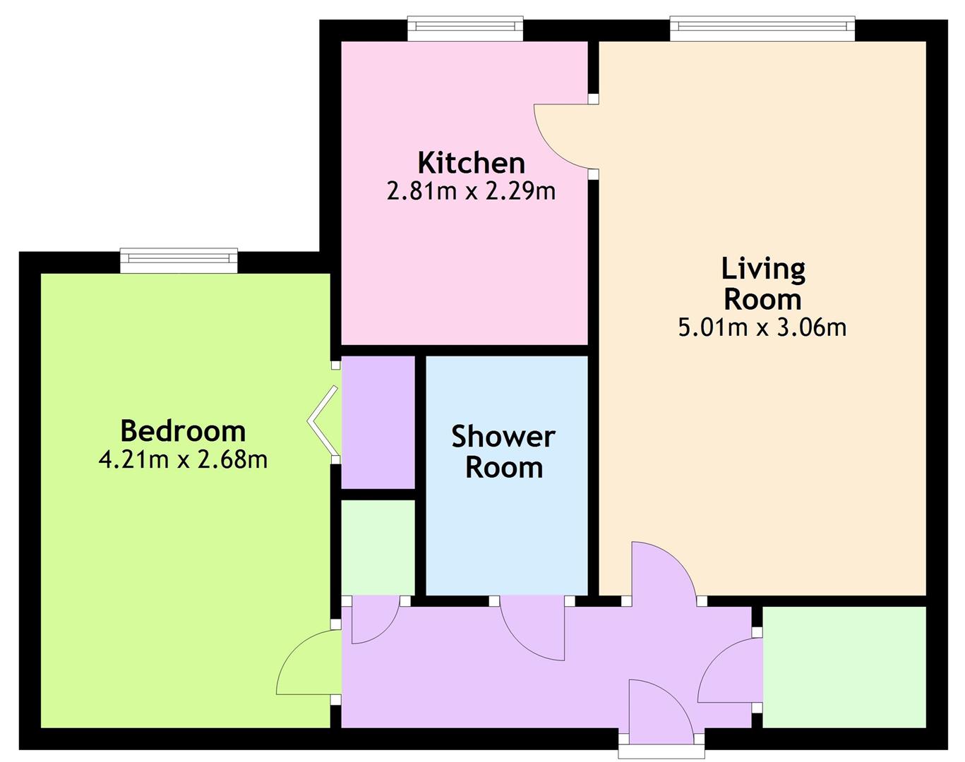 Flat 3, Restway Wall, Chepstow floorplan