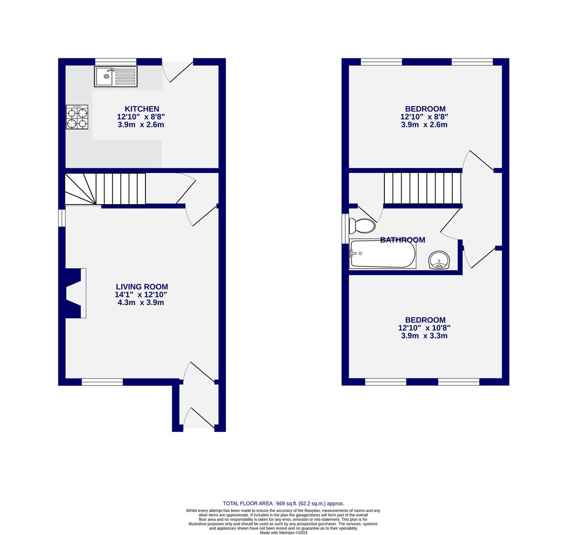 12, Whitton Place, York floorplan