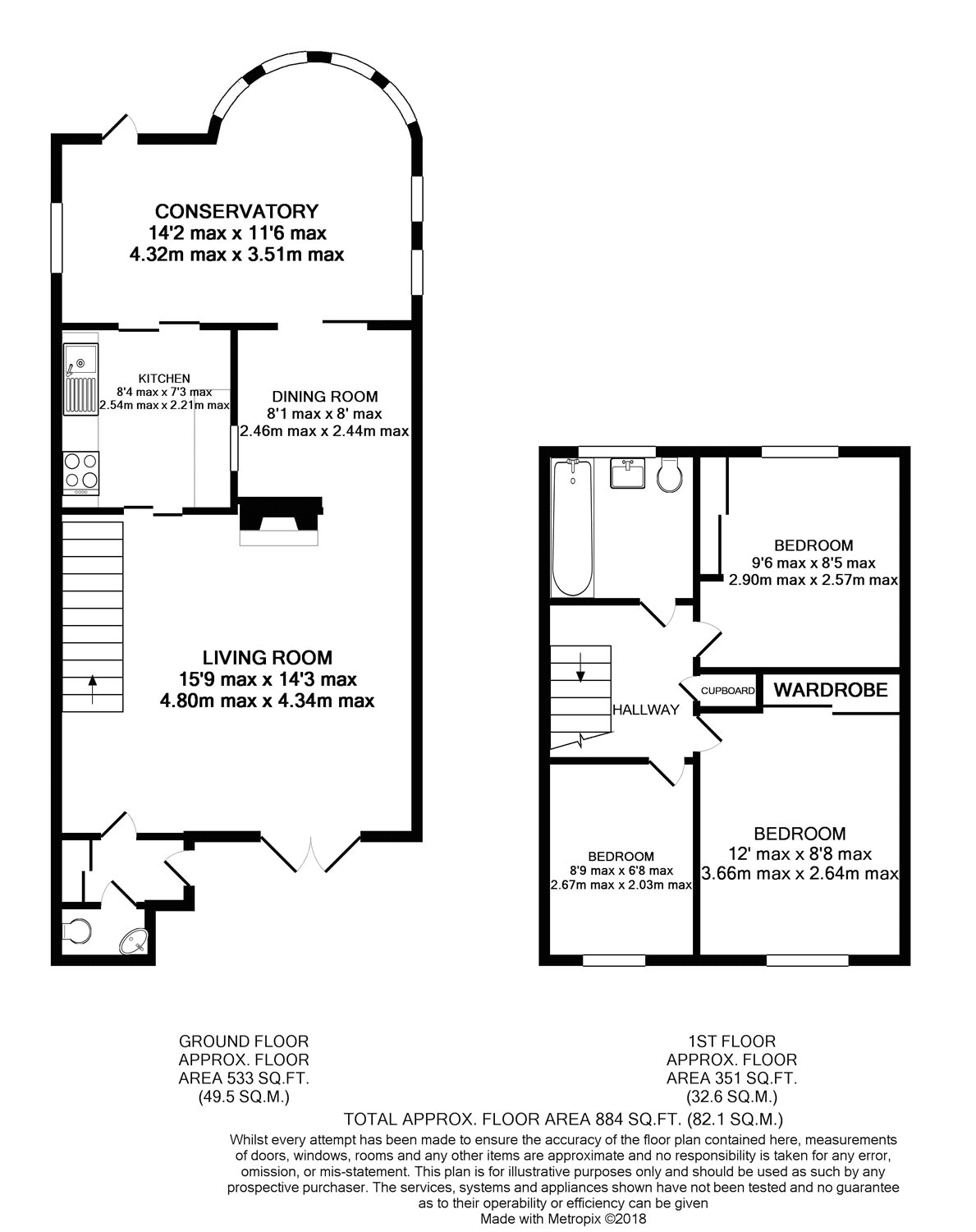 3 Bedrooms Semi-detached house for sale in Roakes Avenue, Addlestone, Surrey KT15