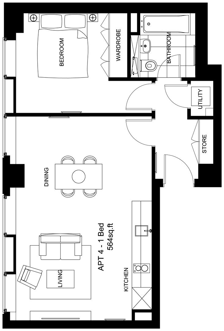 1 Bedrooms Flat to rent in One Swallow Street, Swallow Street B1