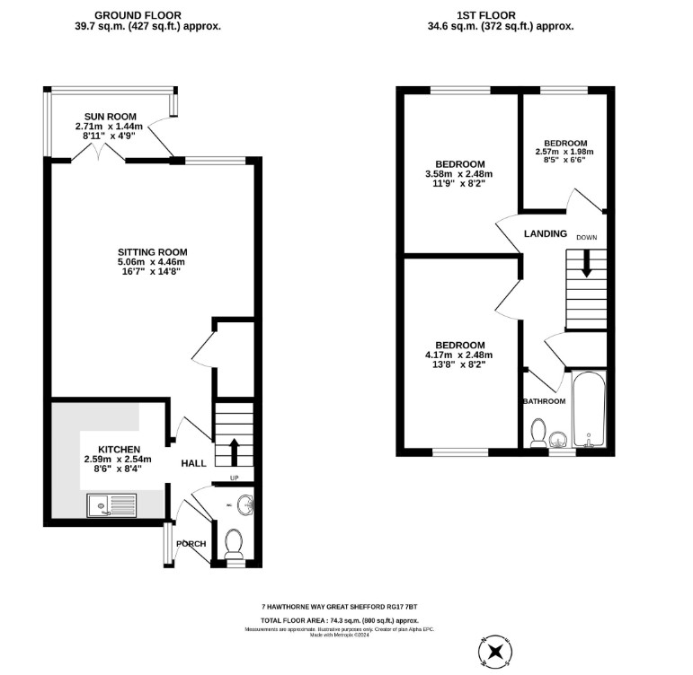 7, Hawthorne Way, Hungerford floorplan