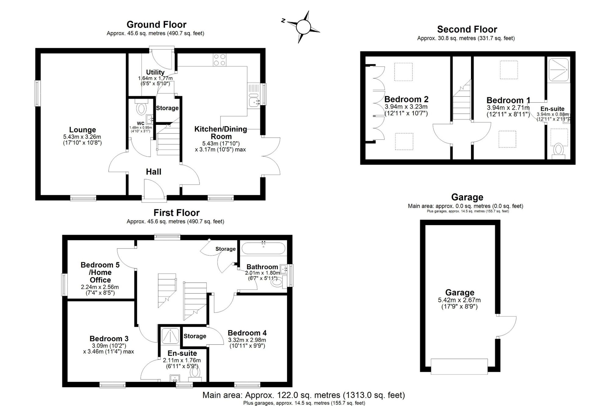 20 Detroit Close, Warrington floorplan