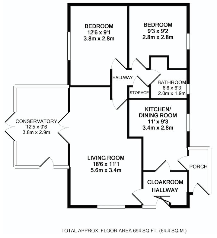 2 Bedrooms Detached bungalow for sale in Manor Road, Rushton NN14