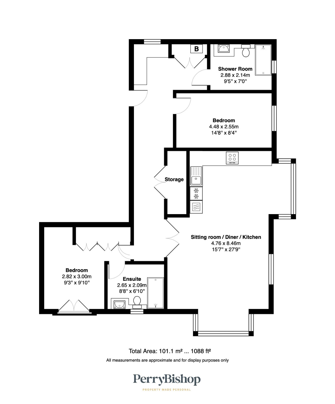 Apartment 2, Elm Grange, 4, Lime Crescent, Siddington floorplan