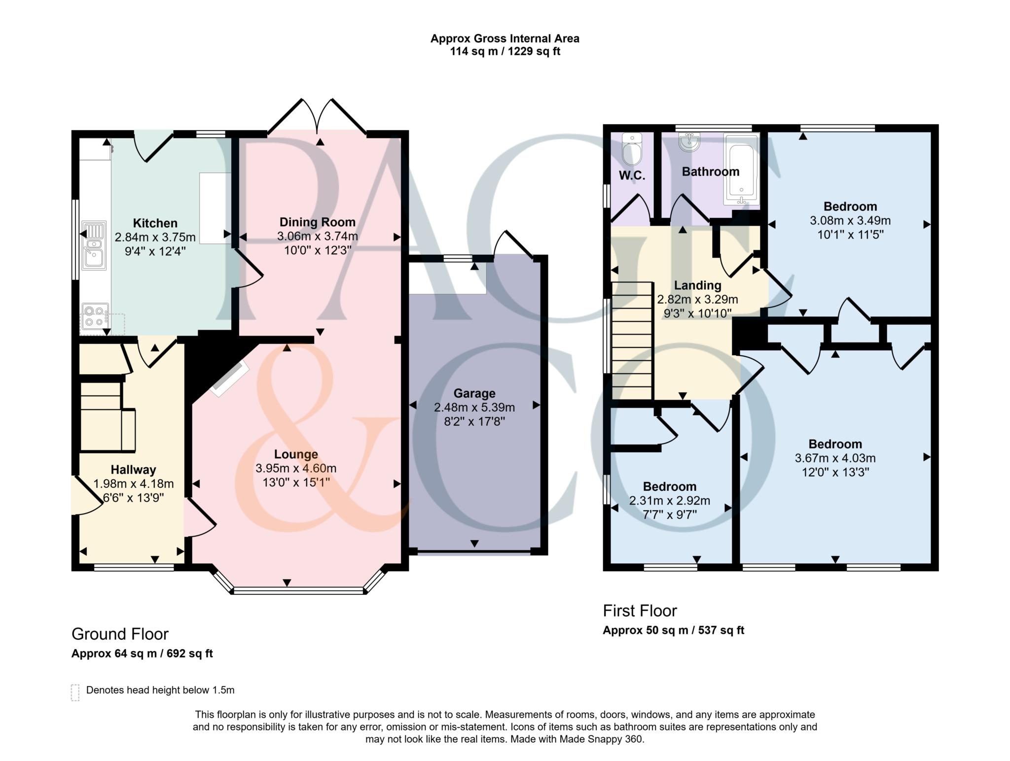 1, Garden Close, Canterbury floorplan