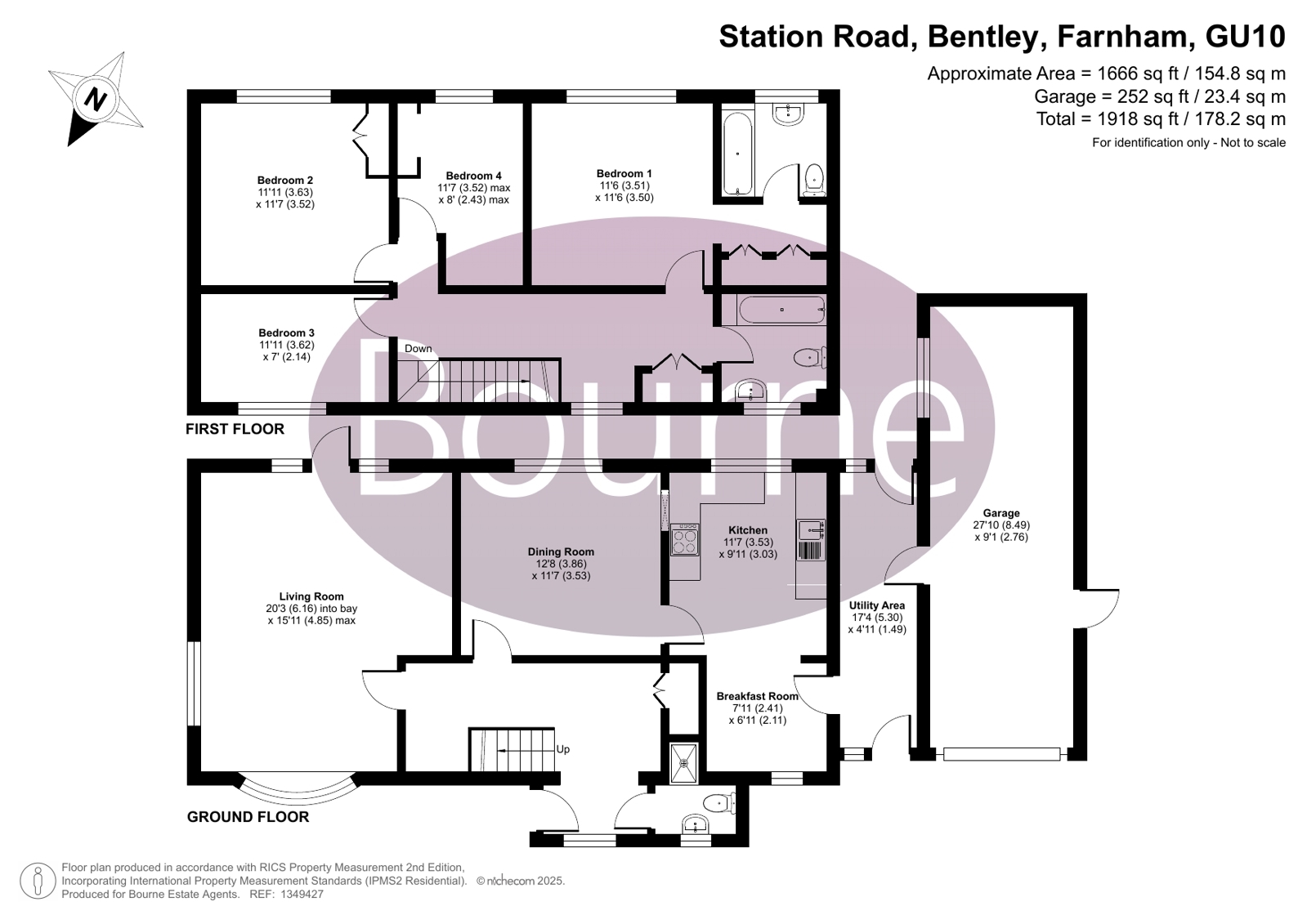Brookfield,, Station Road, Farnham floorplan