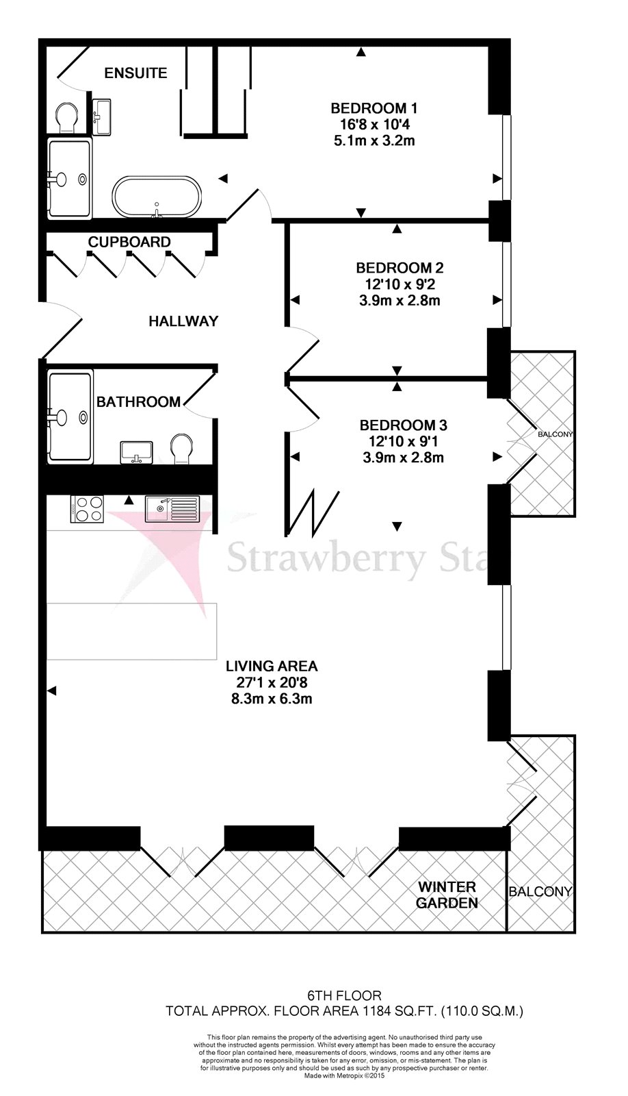 2 Bedrooms Flat to rent in Embassy Gardens, Ambassador Building, New Union Sqaure SW11