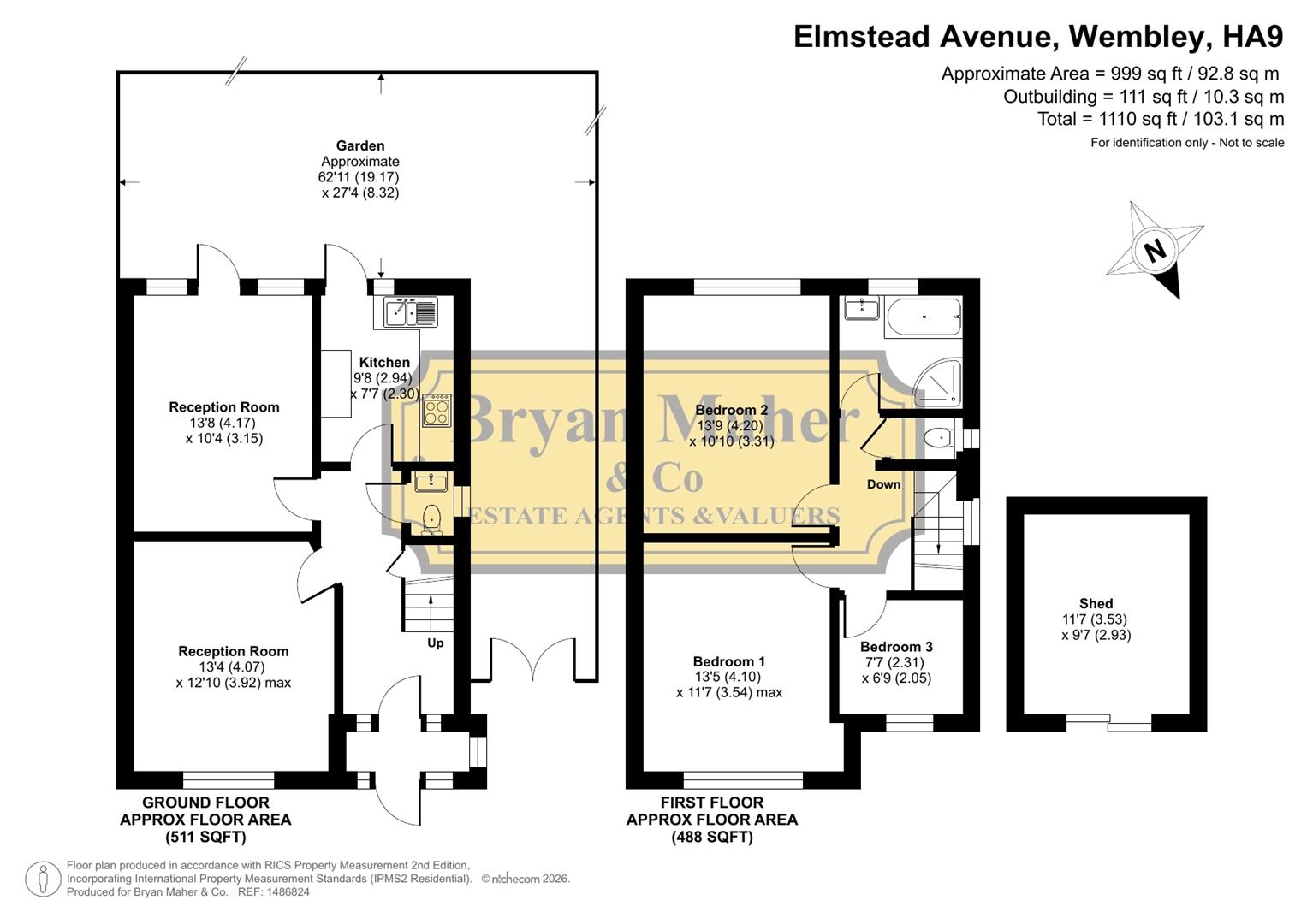100, Elmstead Avenue, Wembley floorplan
