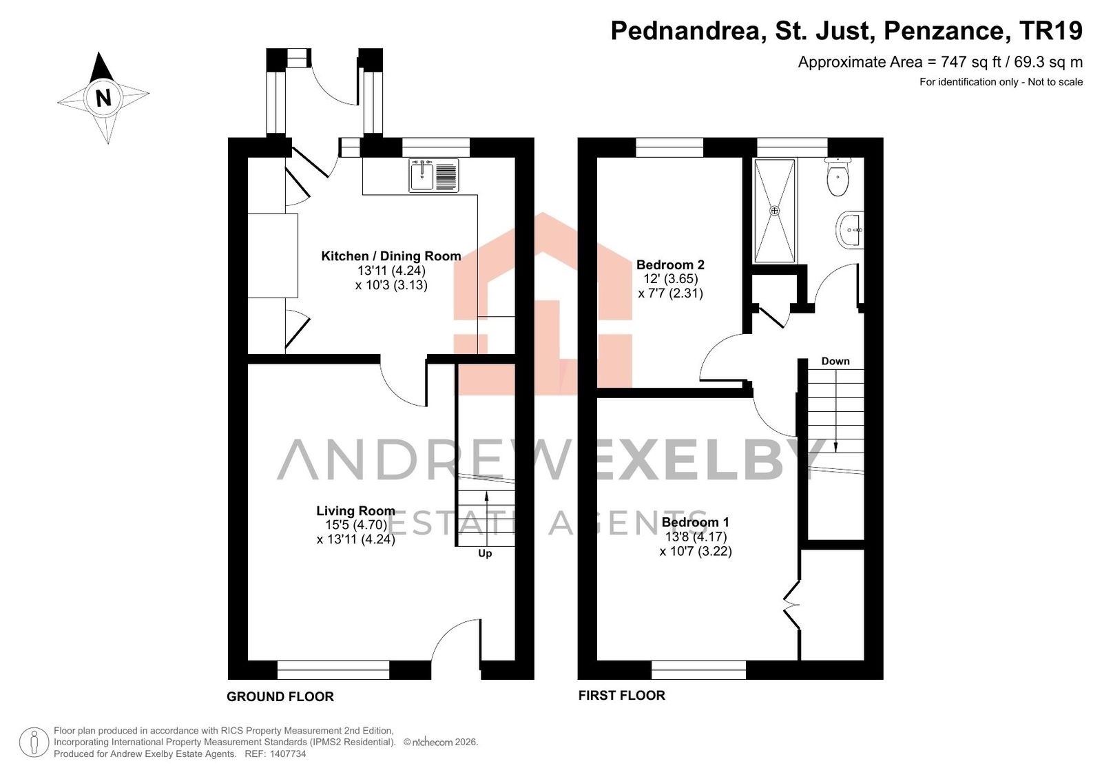 24, Pednandrea, St Just floorplan
