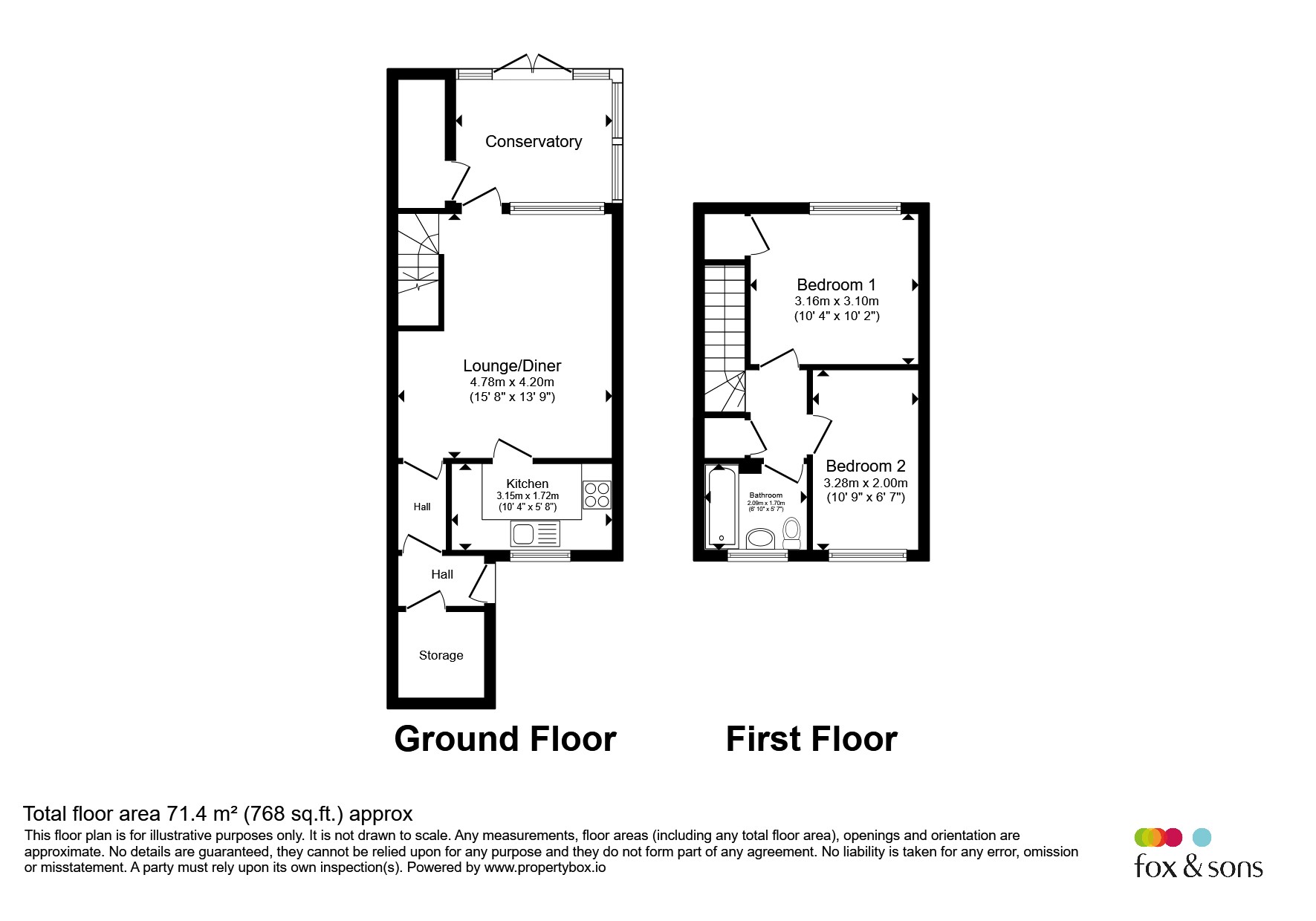 69, Foxhill, Peacehaven floorplan