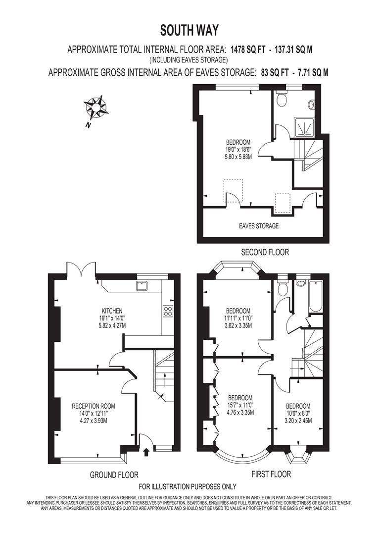 26, Southway, Raynes Park floorplan