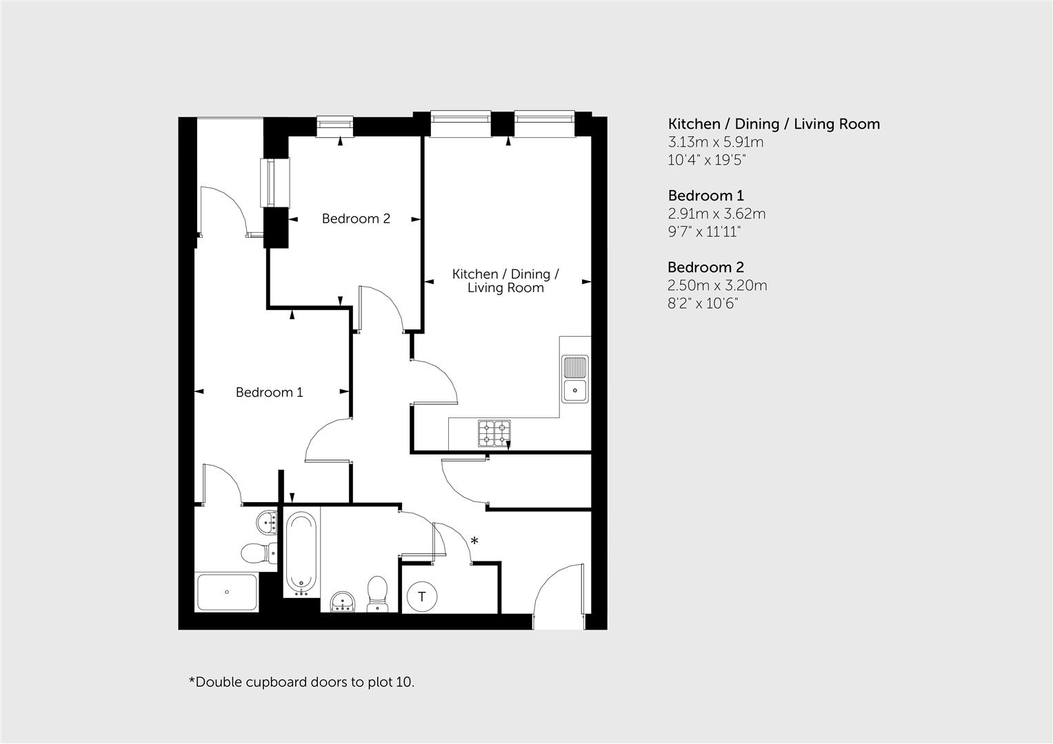 Chatham Heights, 115, Plot 10 Chatham Street, Reading floorplan