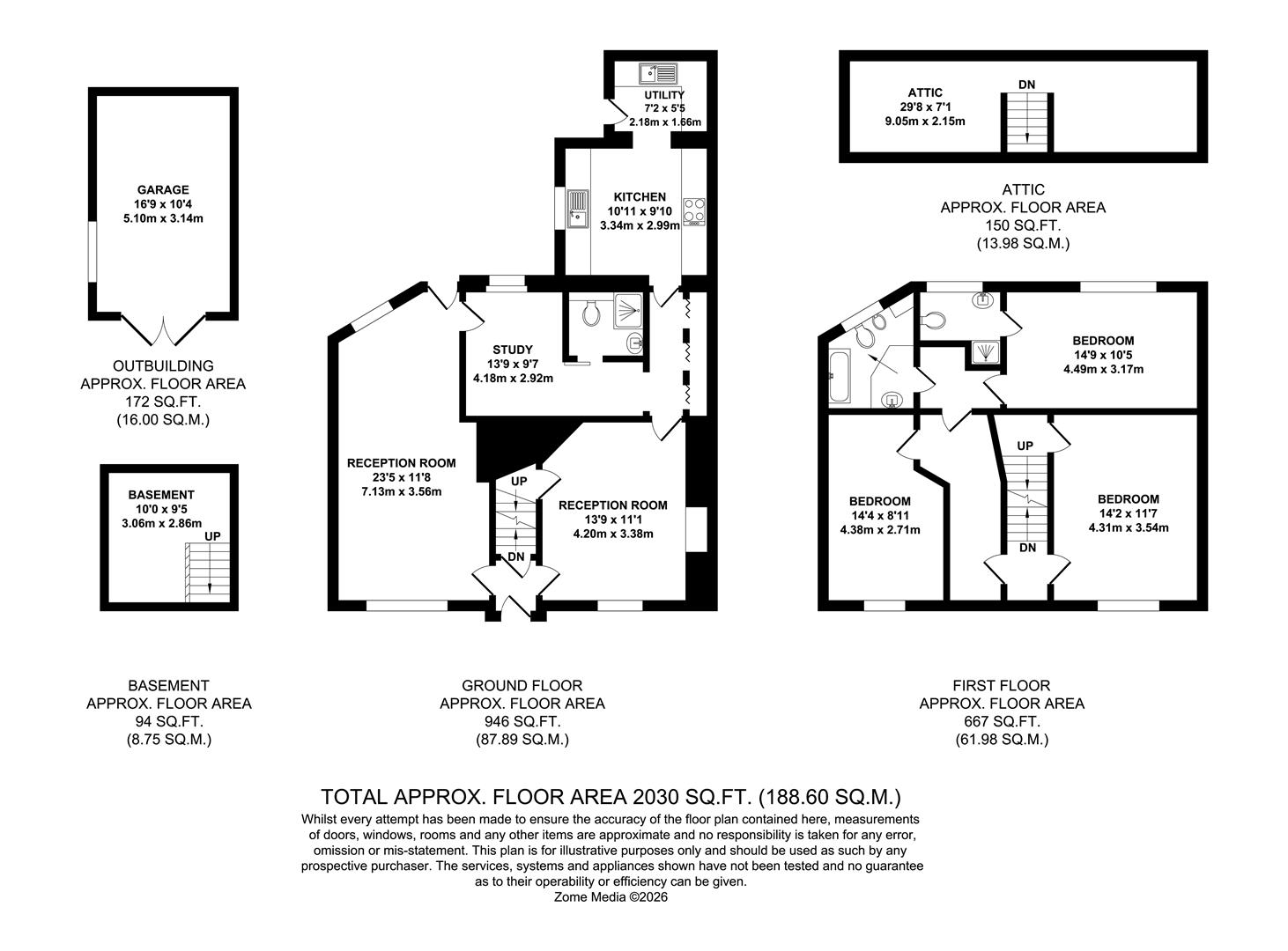 The Old Post Office, High Street, Wrotham floorplan