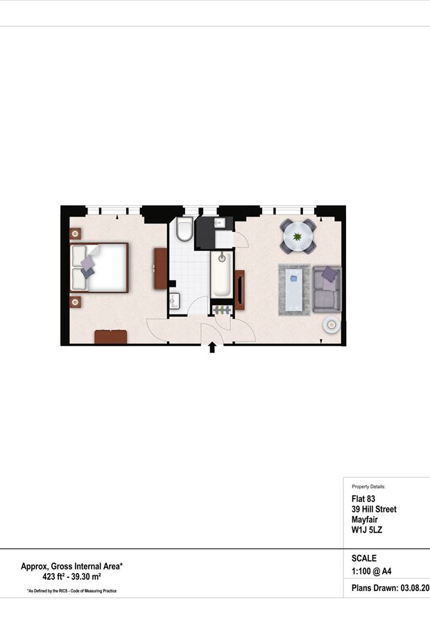 1 Bedrooms Flat to rent in Hill Street, London W1J