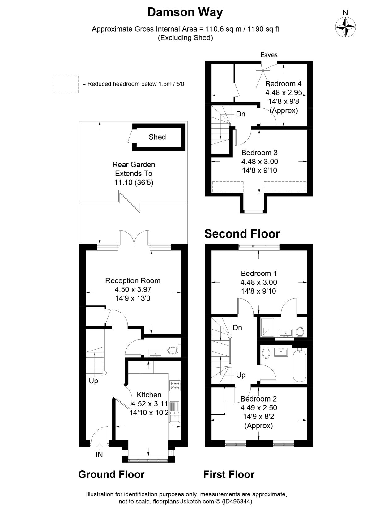 4 Bedrooms Terraced house for sale in Damson Way, Carshalton SM5