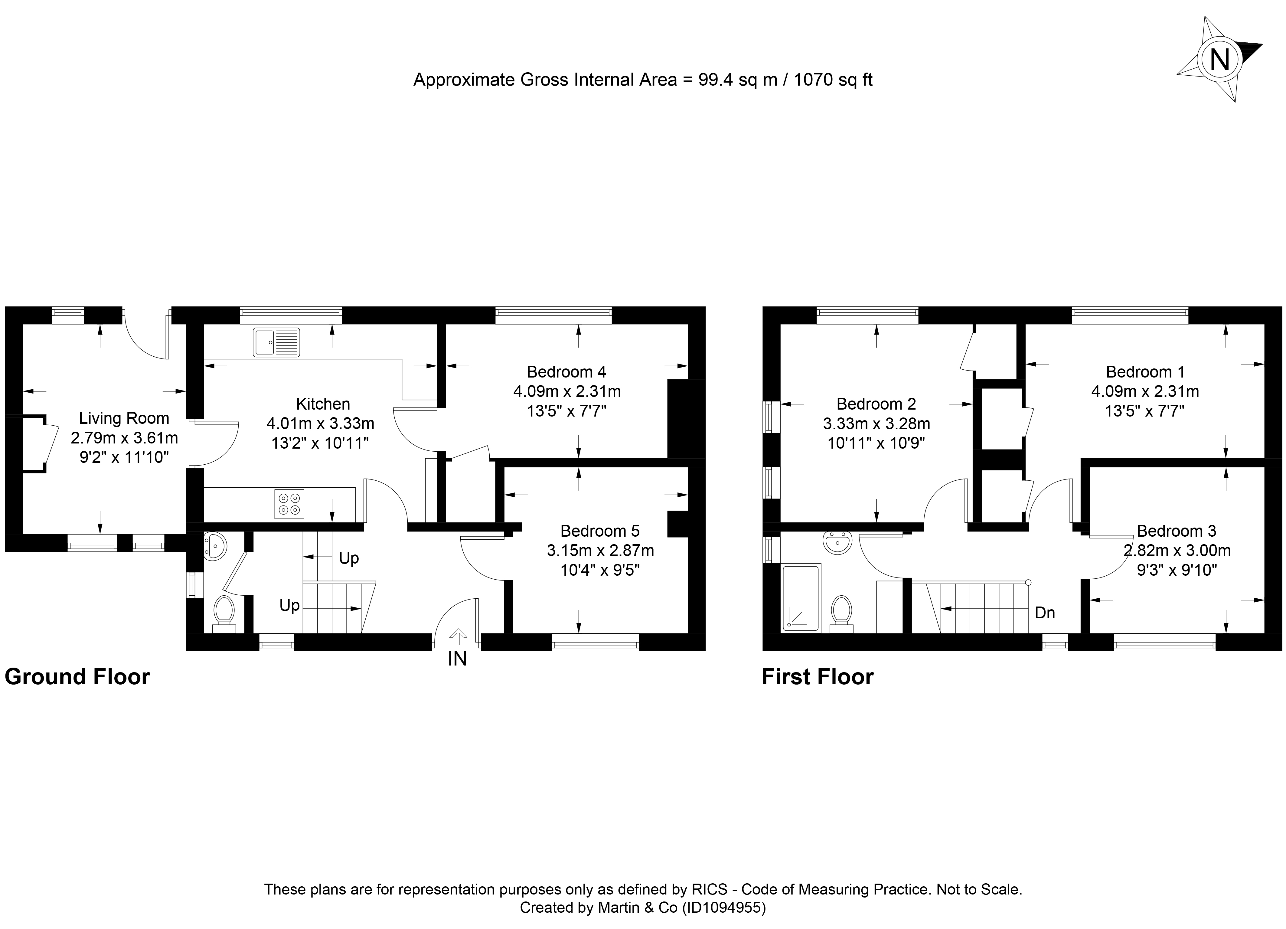 Room 3, 4, Minden Way, Winchester floorplan