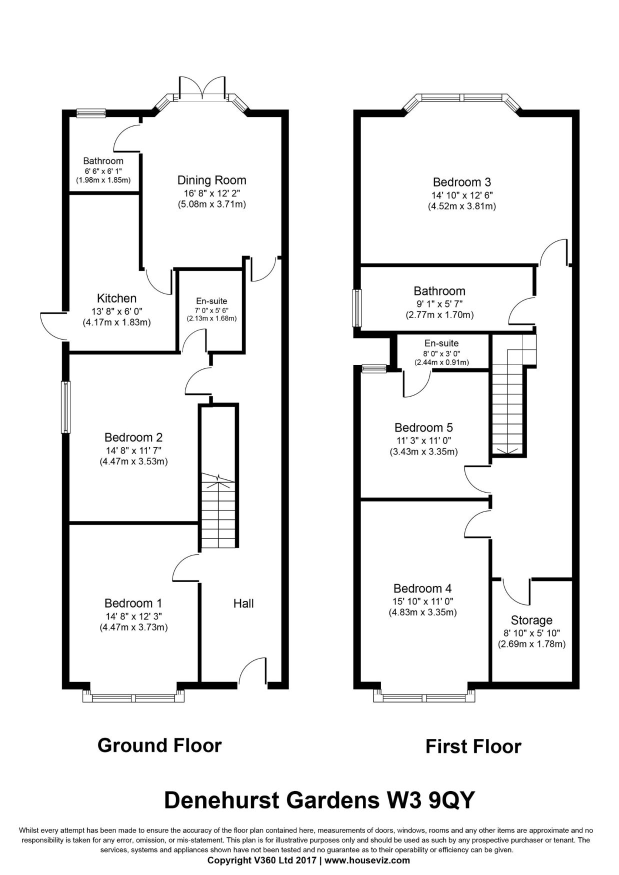 16D Denehurst Gardens, London floorplan