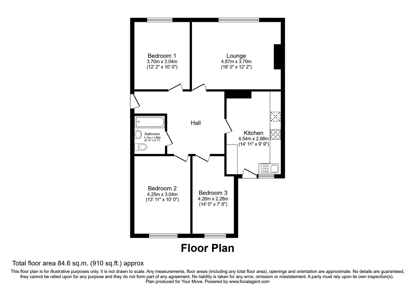 35, Cowlishaw Lane, Oldham floorplan