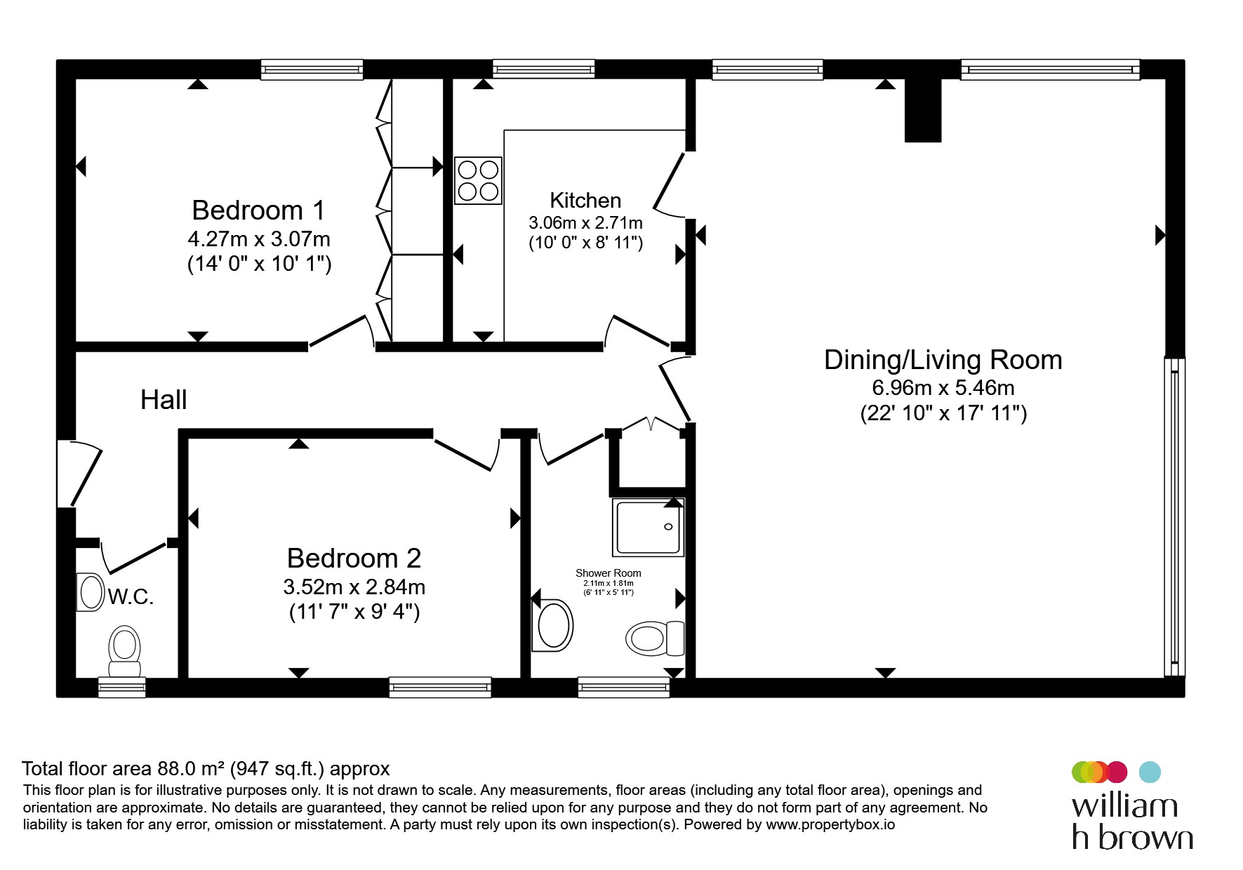 Flat 3, Beverley Court, Shadwell Lane, Leeds floorplan
