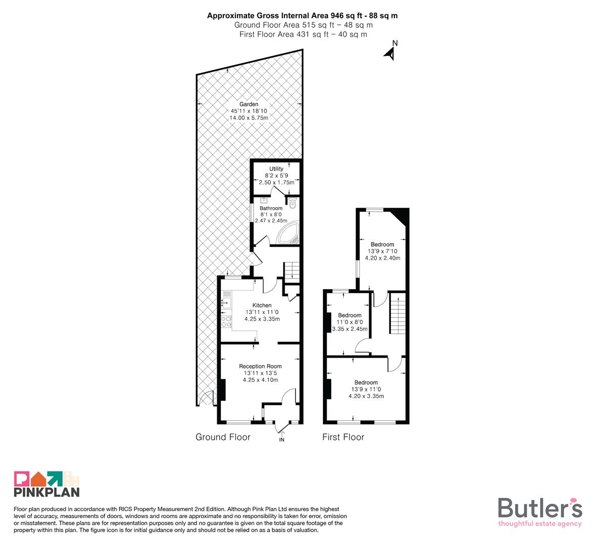 1, Westfield Road, Sutton floorplan