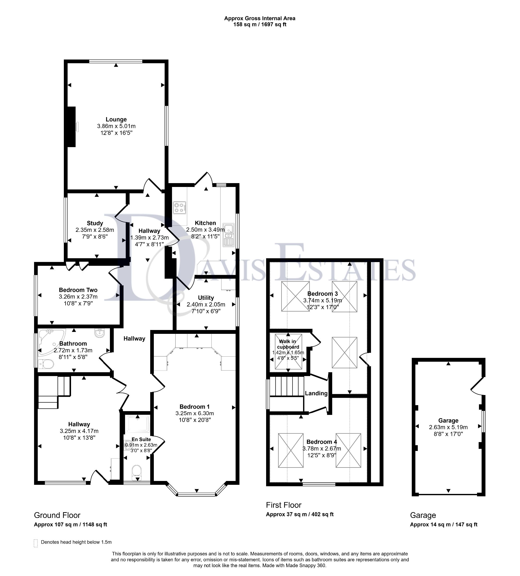 12 Beverley Gardens, Hornchurch floorplan