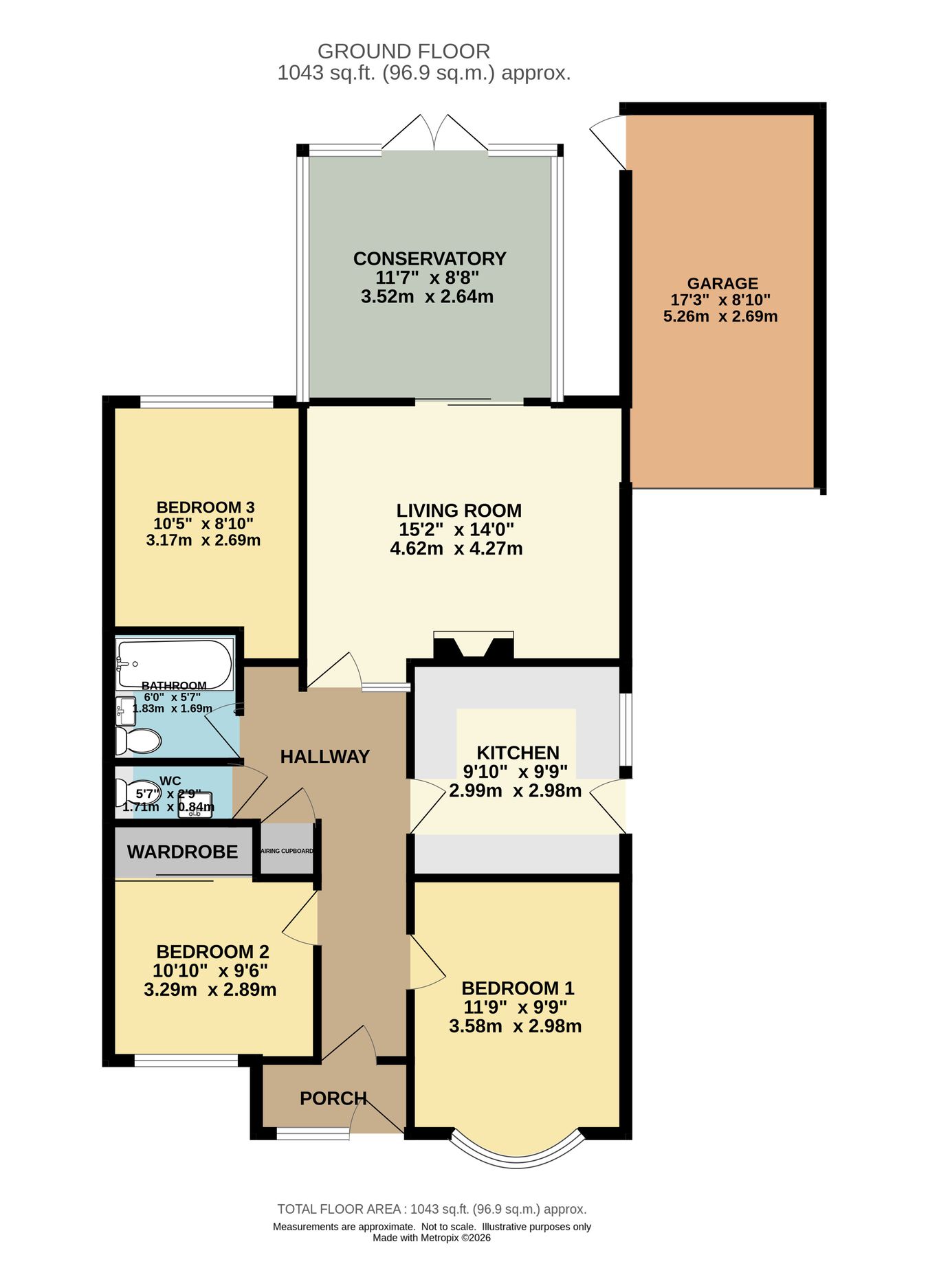 63, Albany Drive, Wimborne floorplan
