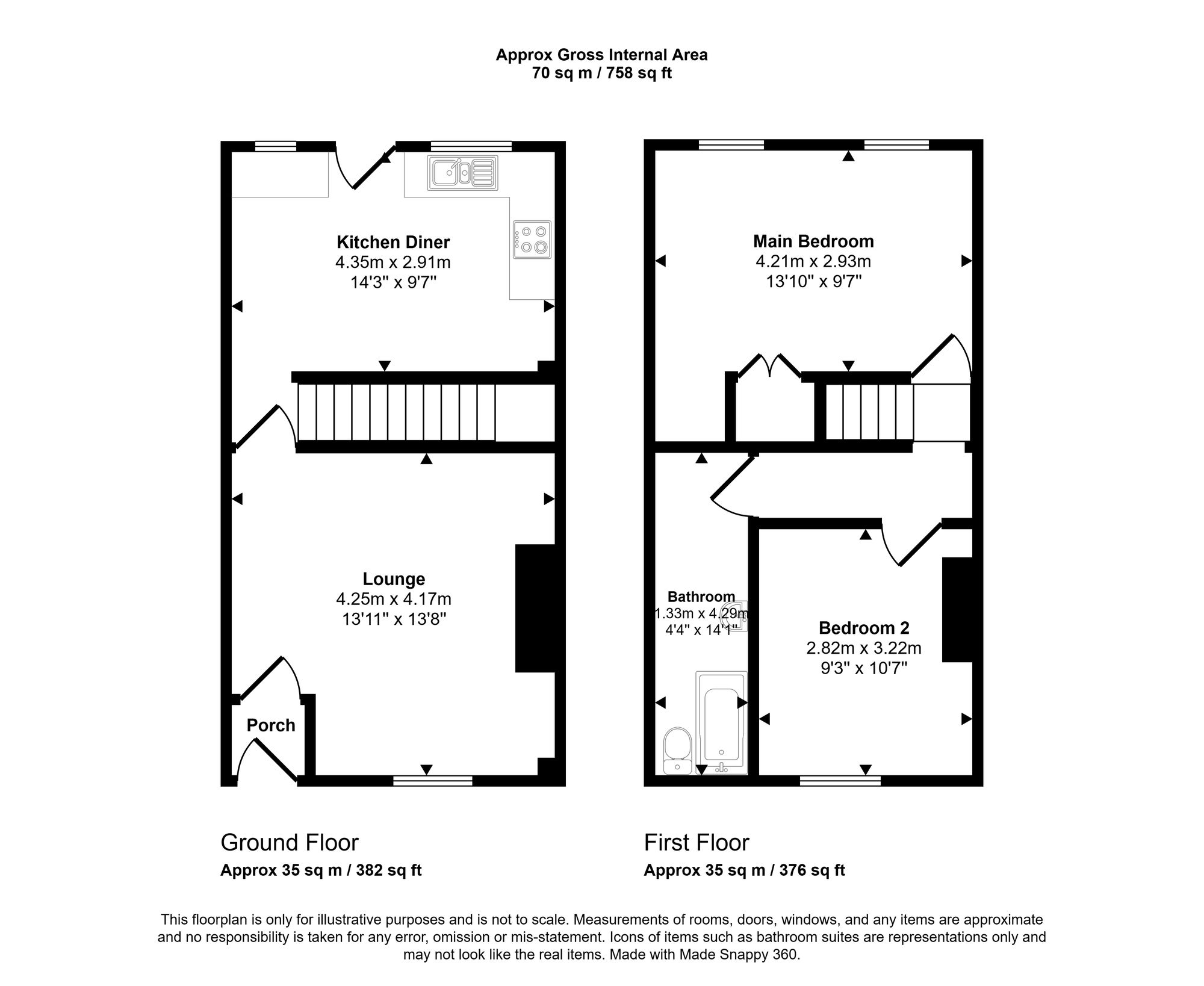 6 Vine Street, Wigan floorplan