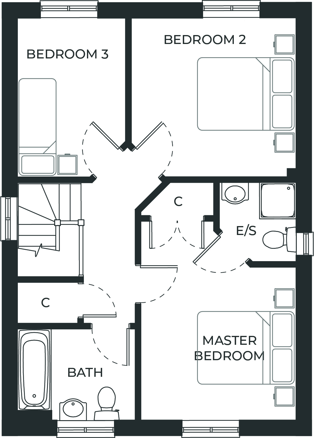 Plot 28 The Ellingham, Skylarks,, Diss Road, Botesdale floorplan