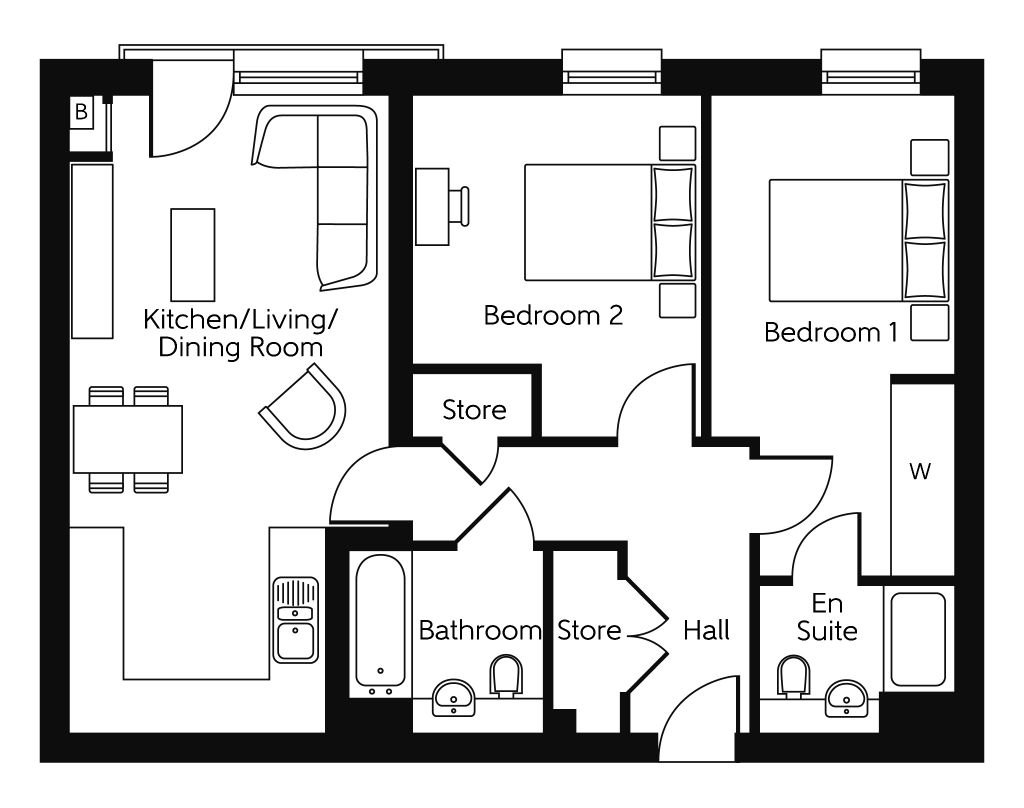 15, 9 Liberty Court, Greenhithe floorplan