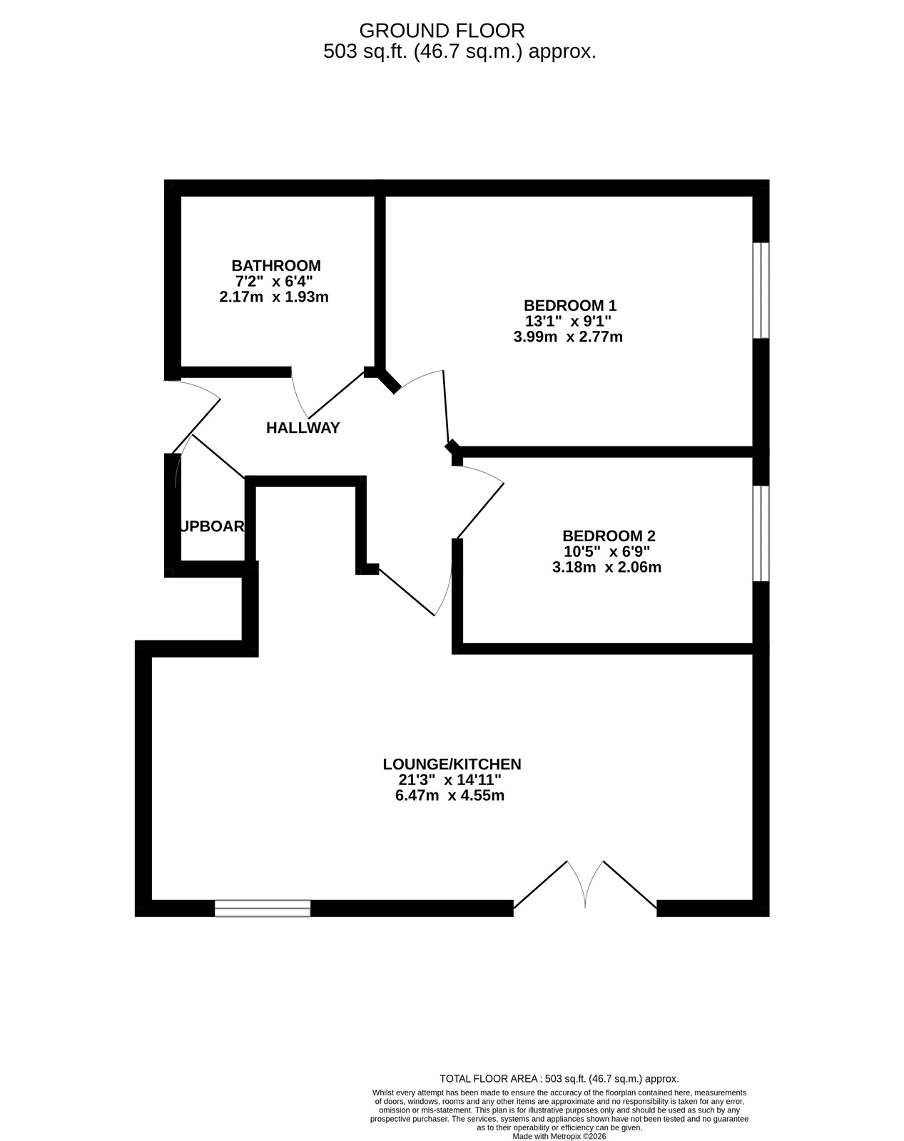 6, Ernest Court, Northwich floorplan