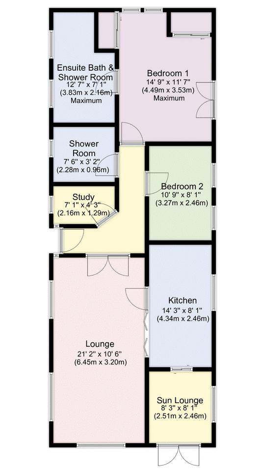 56 Wickham Court, Southwick Road, Fareham floorplan