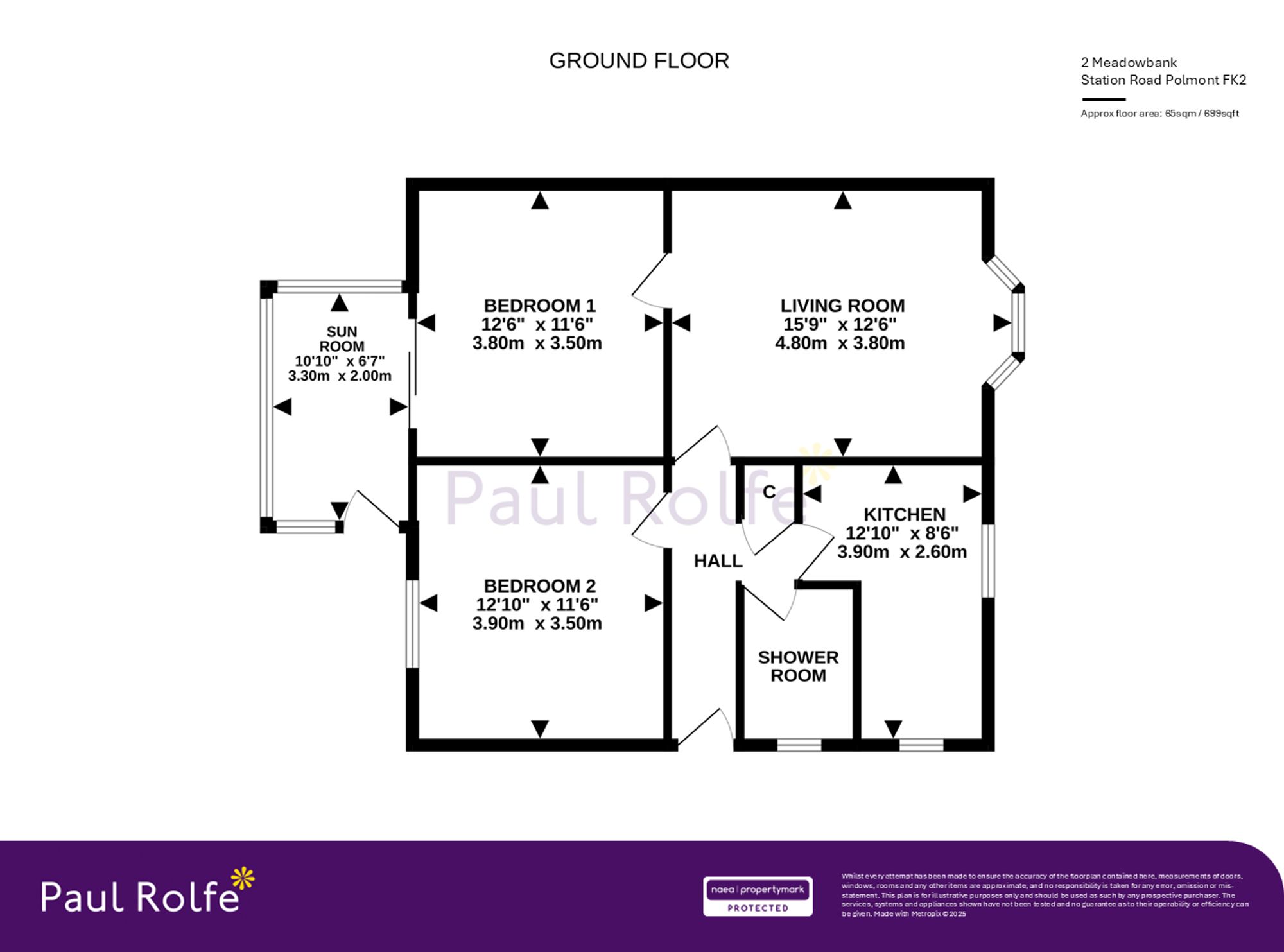 2 Meadowbank Station Road, Falkirk floorplan