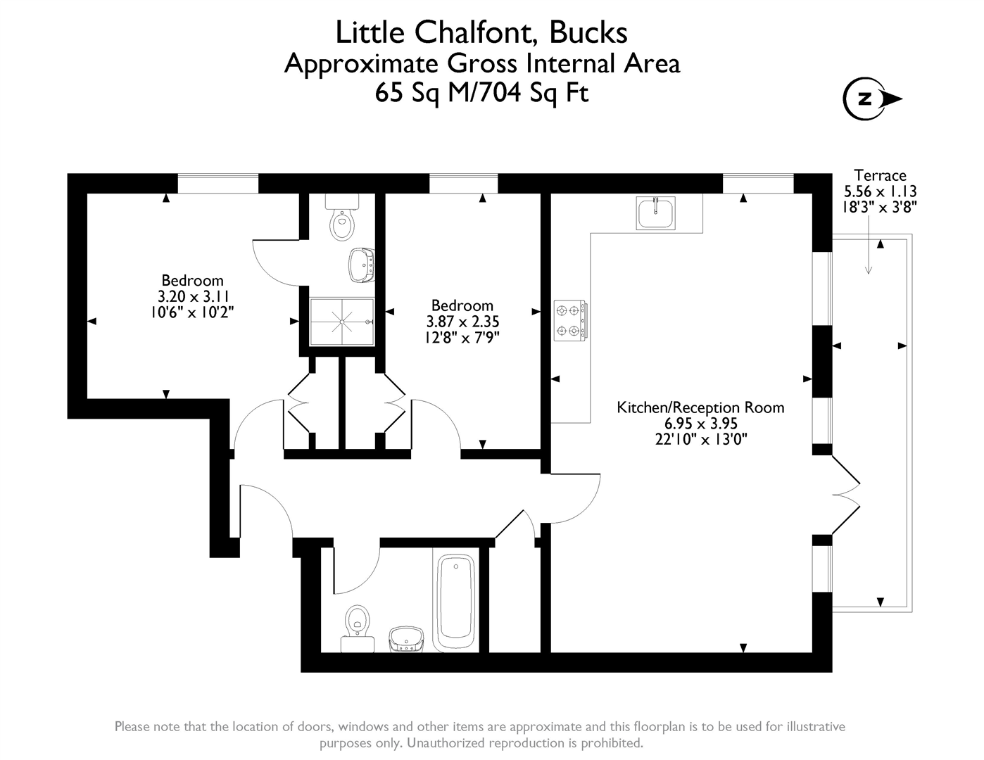 Flat 2 Chenies Mews, Chalfont Station Road, Amersham floorplan