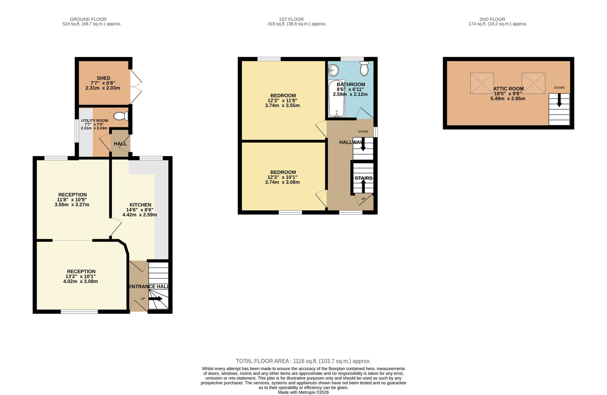 2 Penybryn, Abertillery floorplan