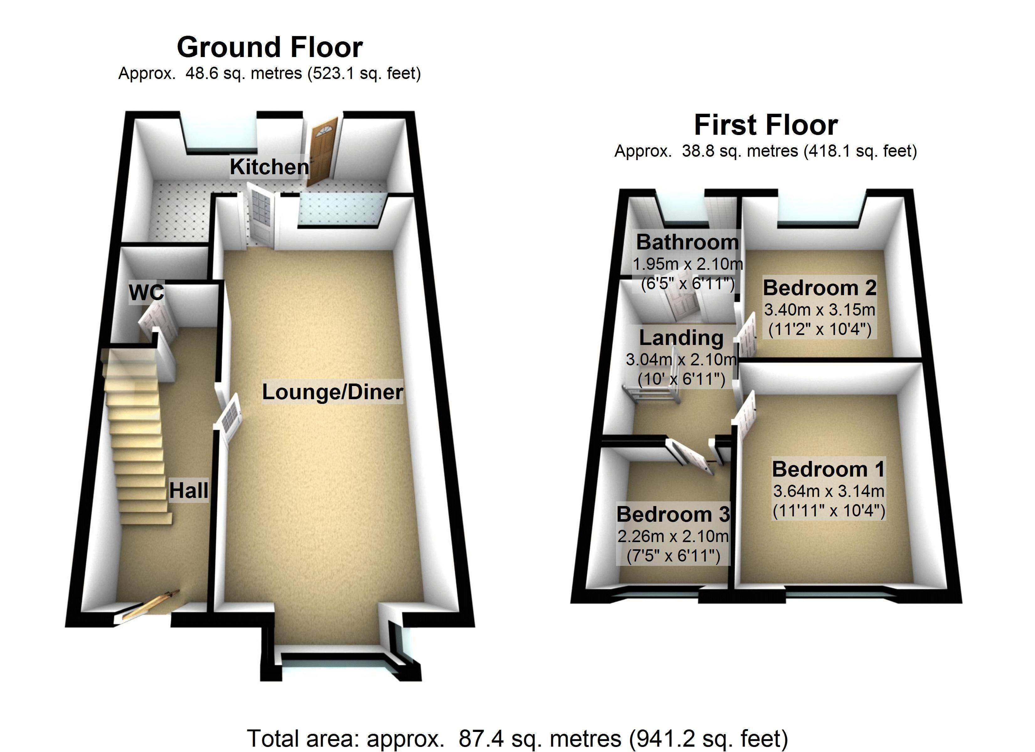 3 Bedrooms Semi-detached house to rent in Brandon Road, Scunthorpe DN15