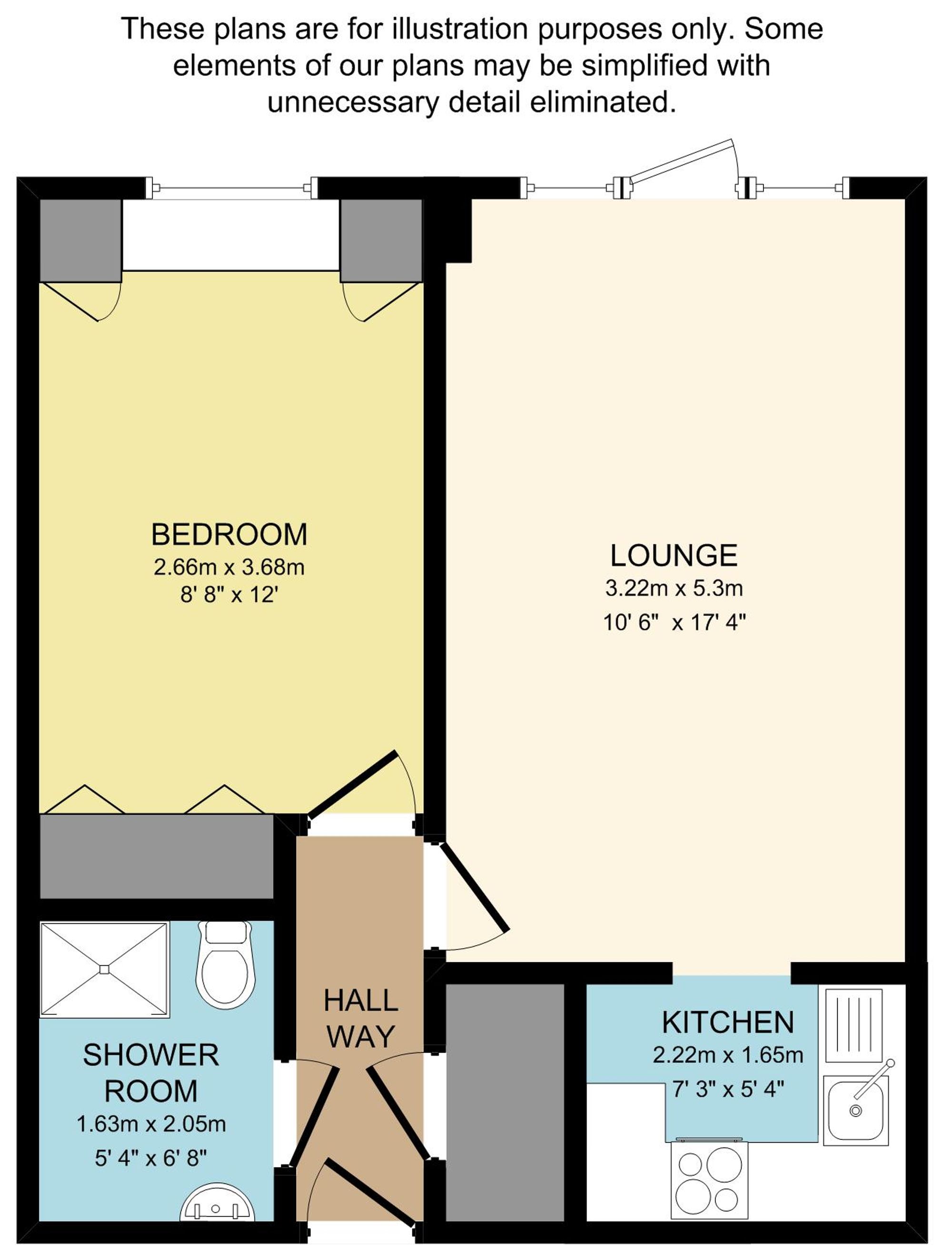 Flat 4, Parkview Court, Ilford floorplan