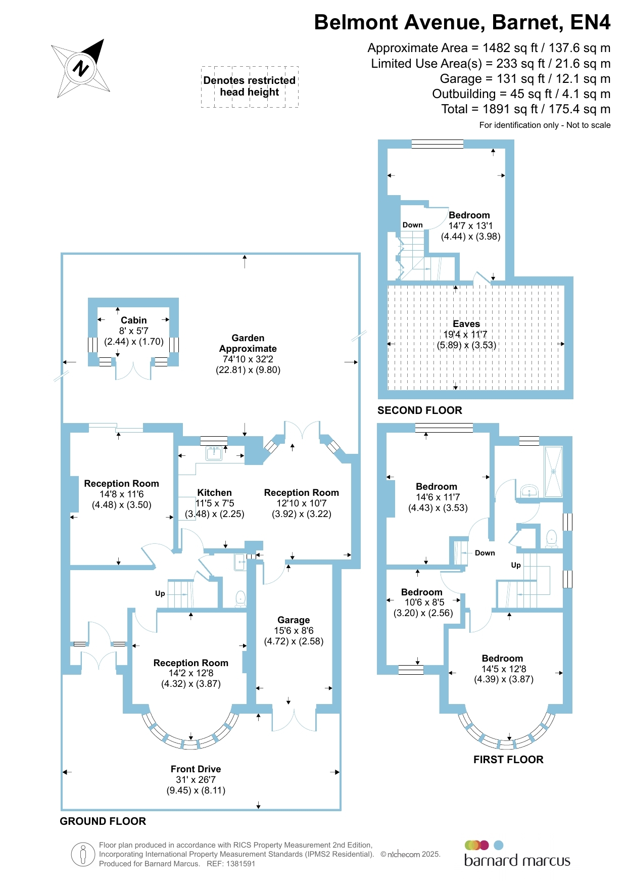 67, Belmont Avenue, Barnet floorplan