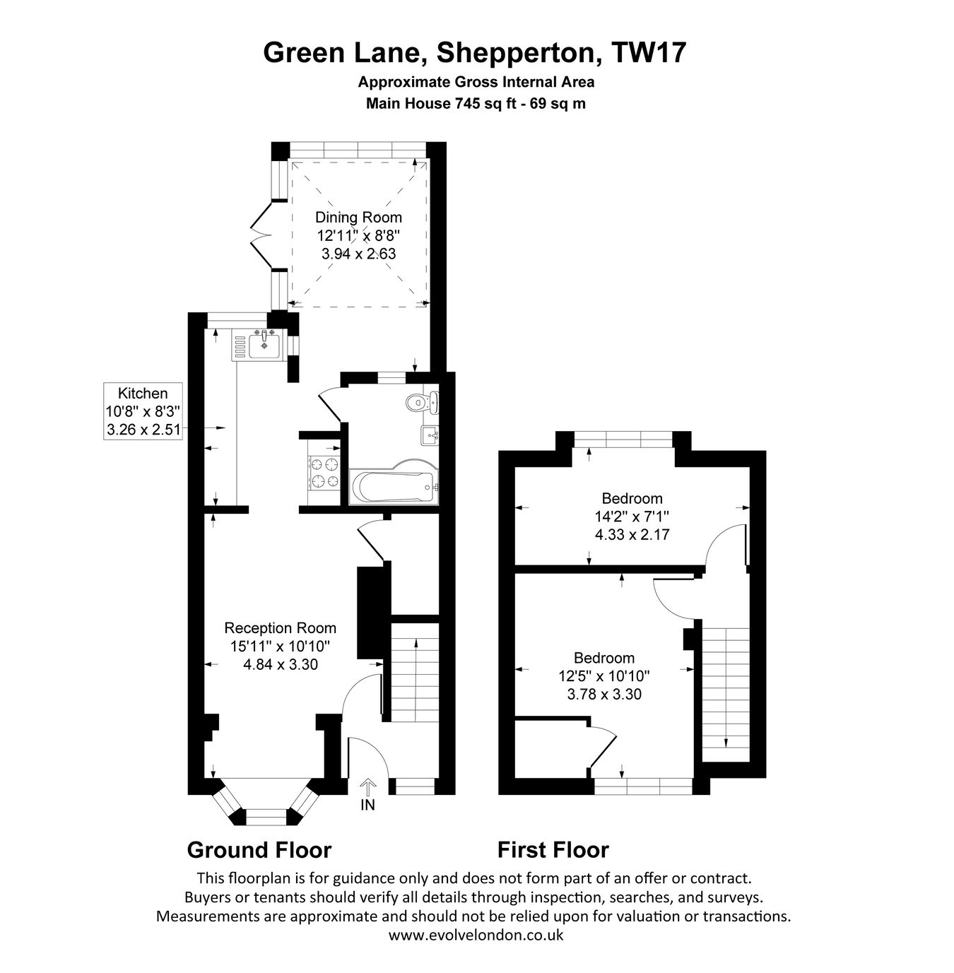44a, Green Lane, Shepperton floorplan