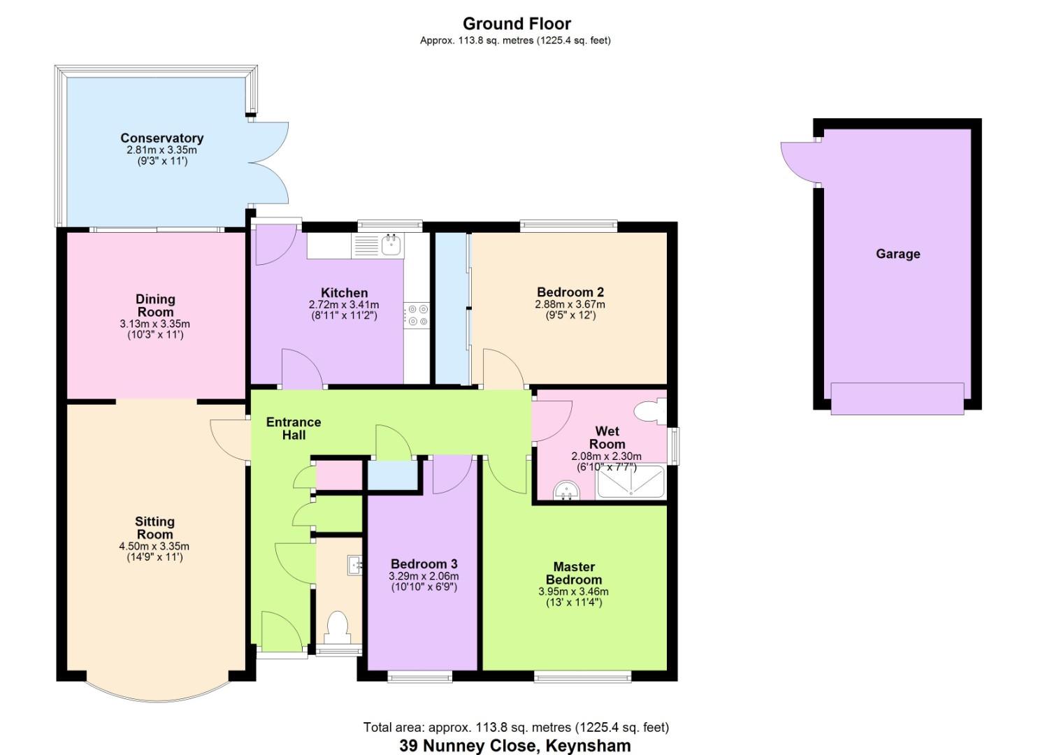 39, Nunney Close, Bristol floorplan