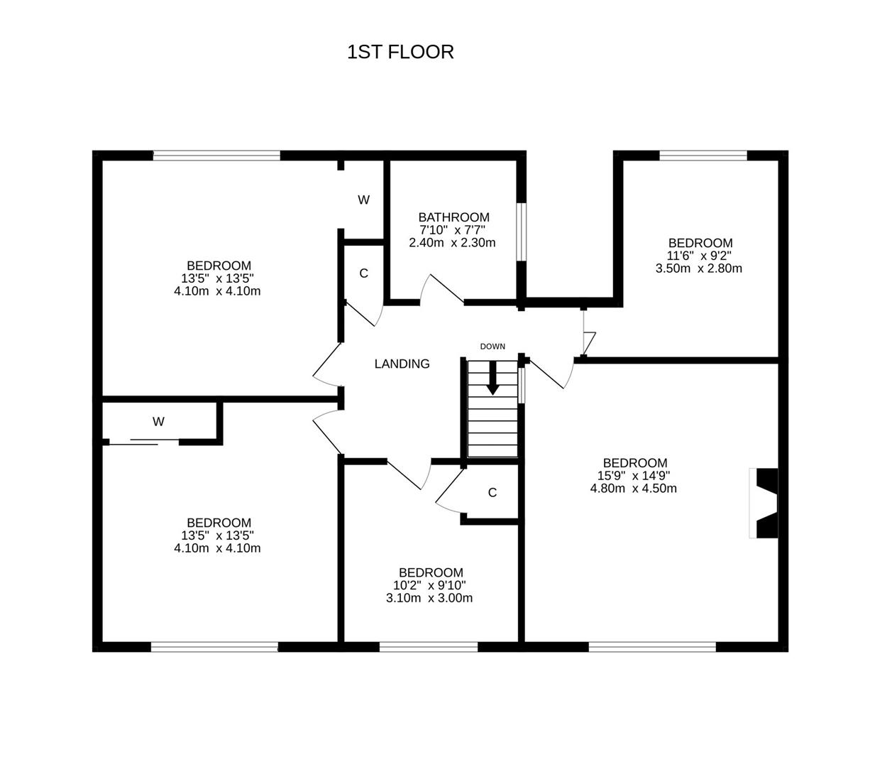 54, High Street, Dollar floorplan