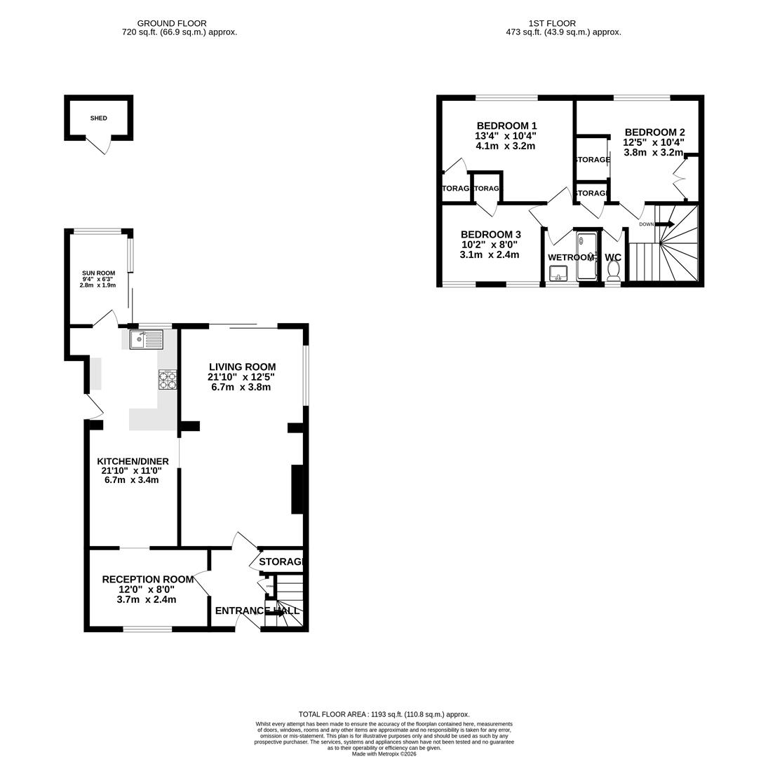 Dawlish Crescent, Weymouth floorplan