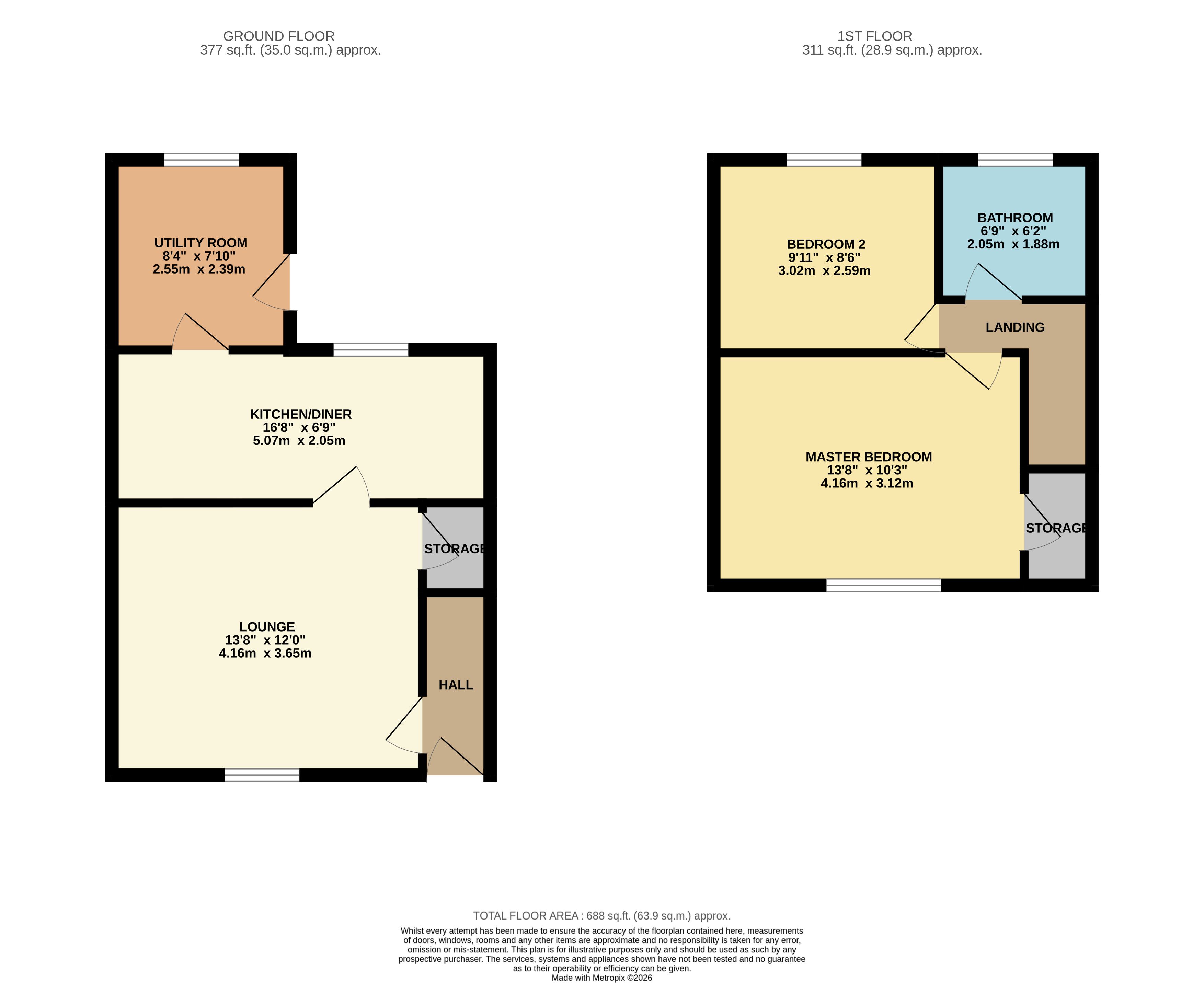 6, Walworth Grove, Jarrow floorplan