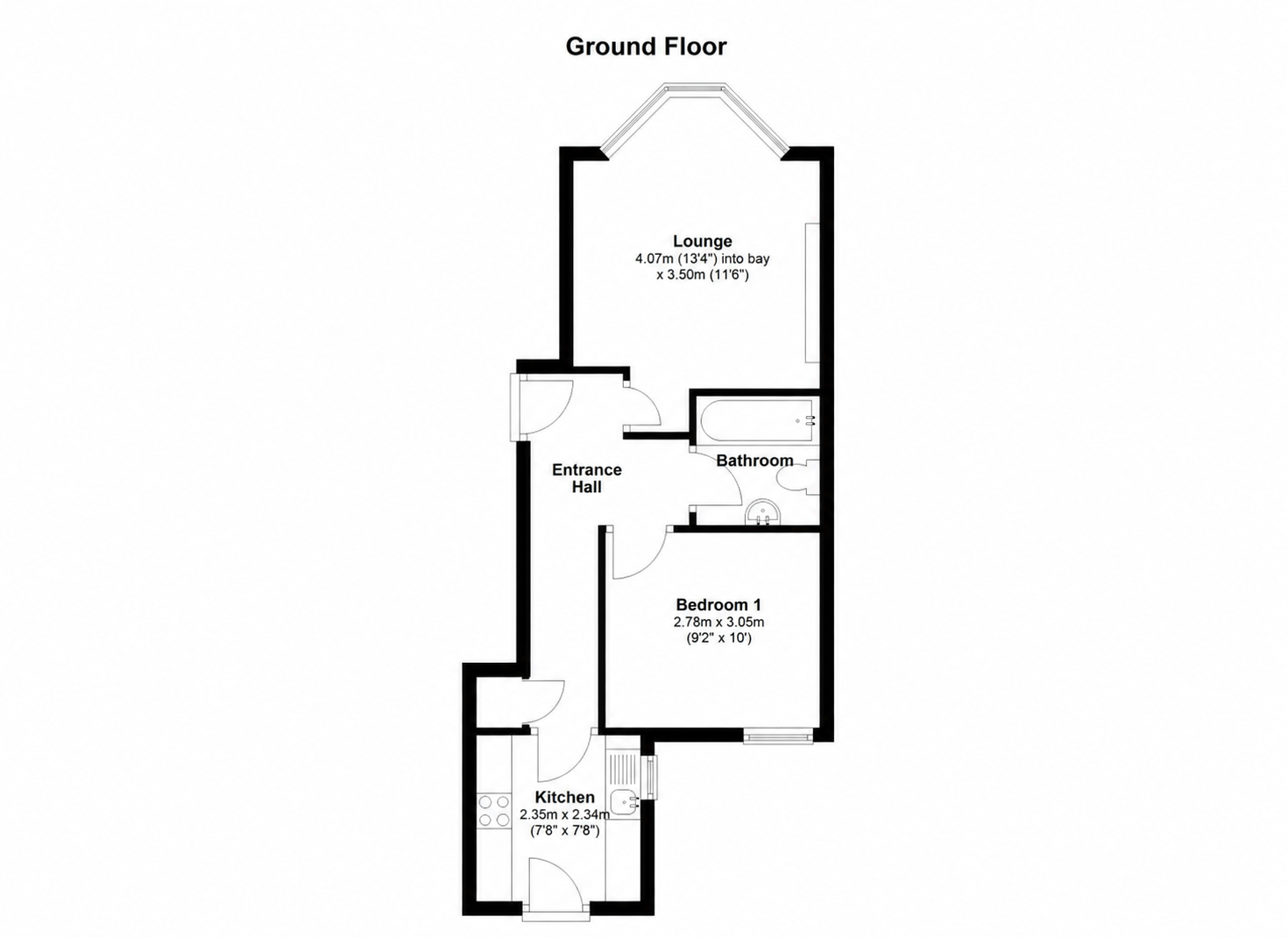 Flat 2, 3, Percy Terrace, Plymouth floorplan