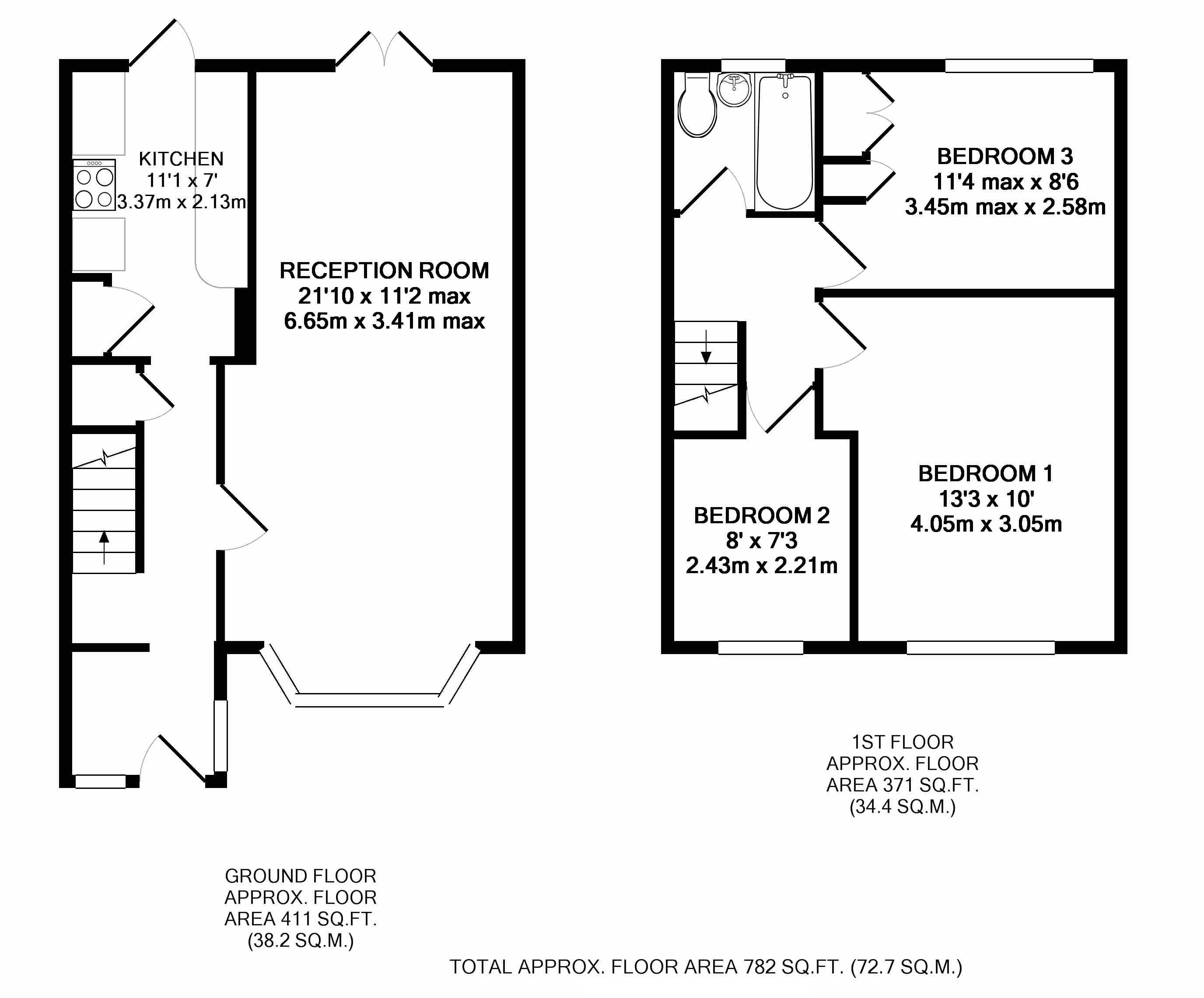 3 Bedrooms Terraced house for sale in Long Readings Lane, Slough SL2