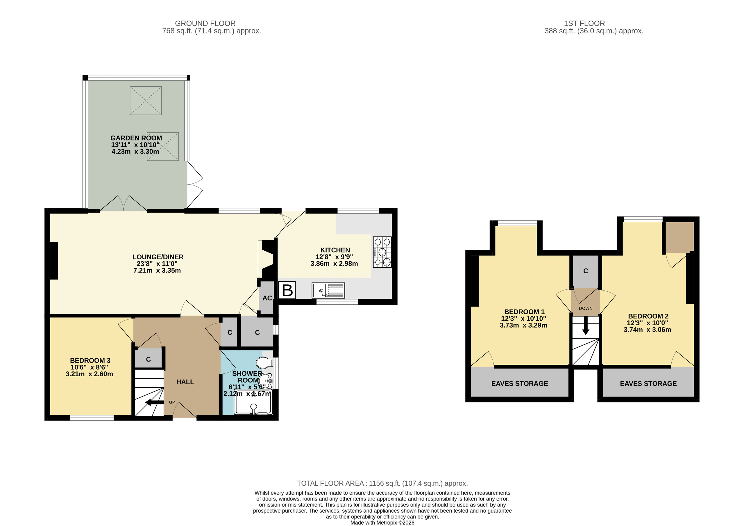 2 Rush Close, South Cadbury floorplan